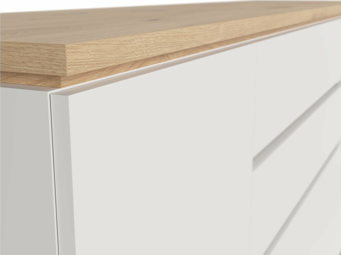 Kummut Cirfelo 101 (Valge + Artisan tamm)