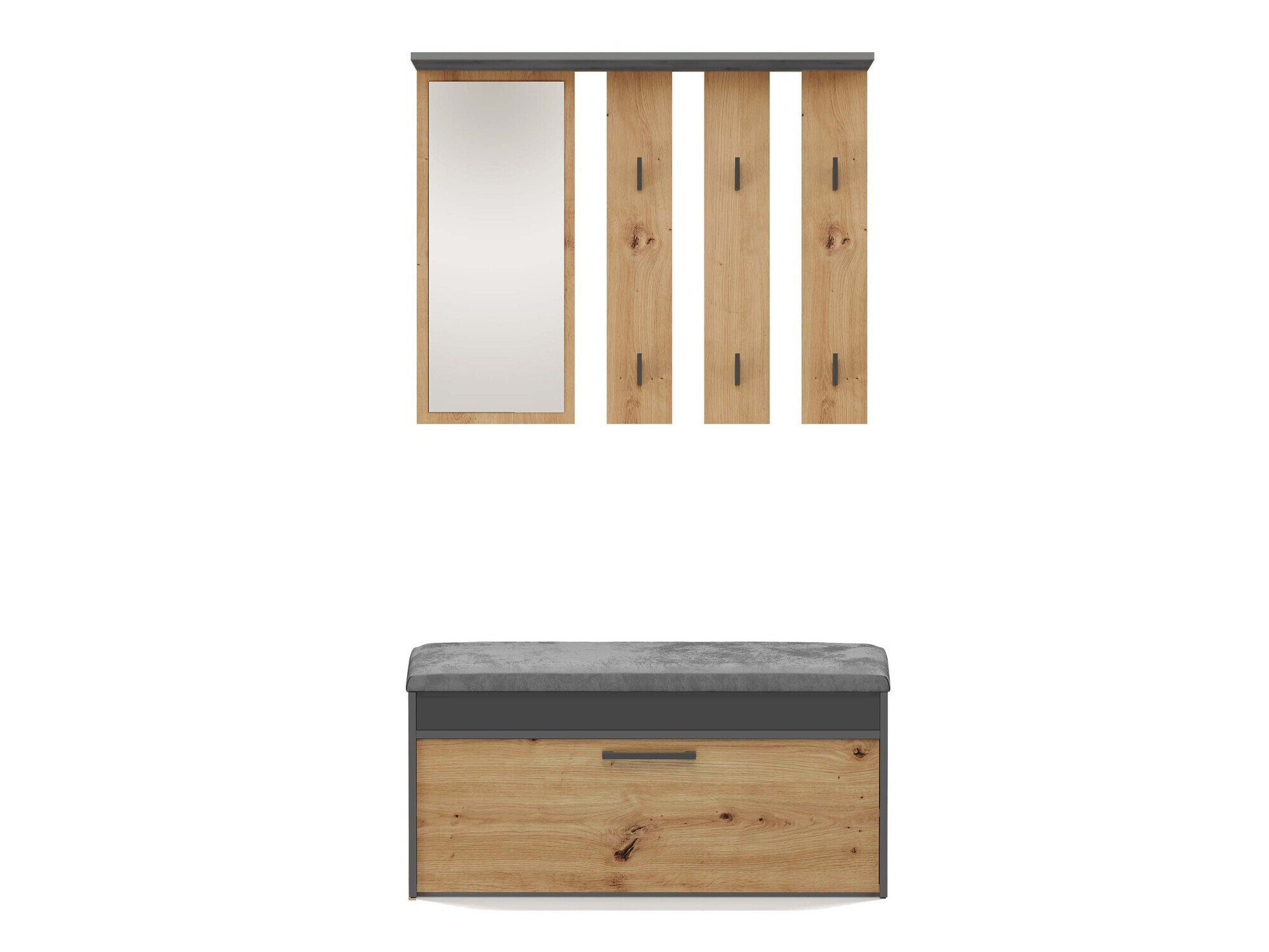 Esikukomplekt Mandeville 218 (Antratsiit + Artisan tamm)