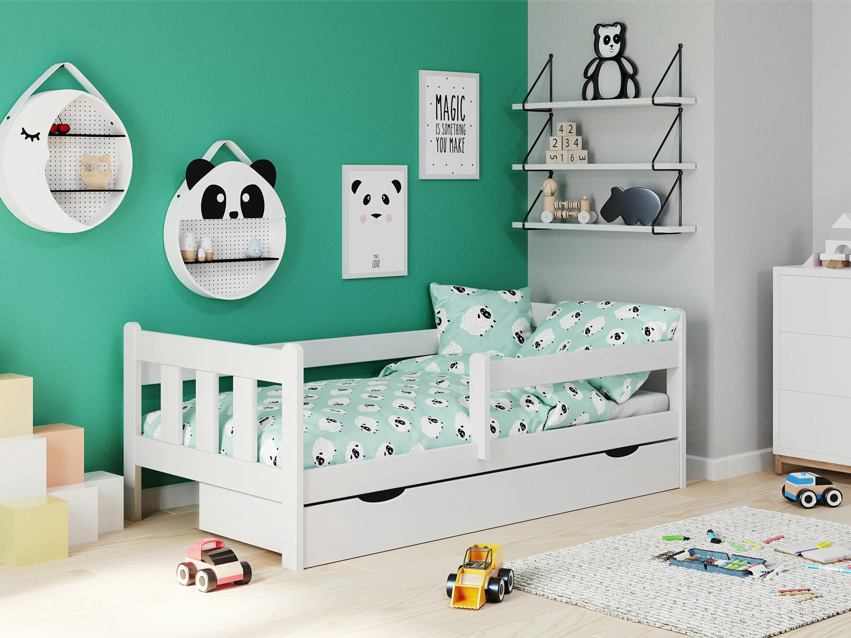 Voodi Houston 889 (Valge)