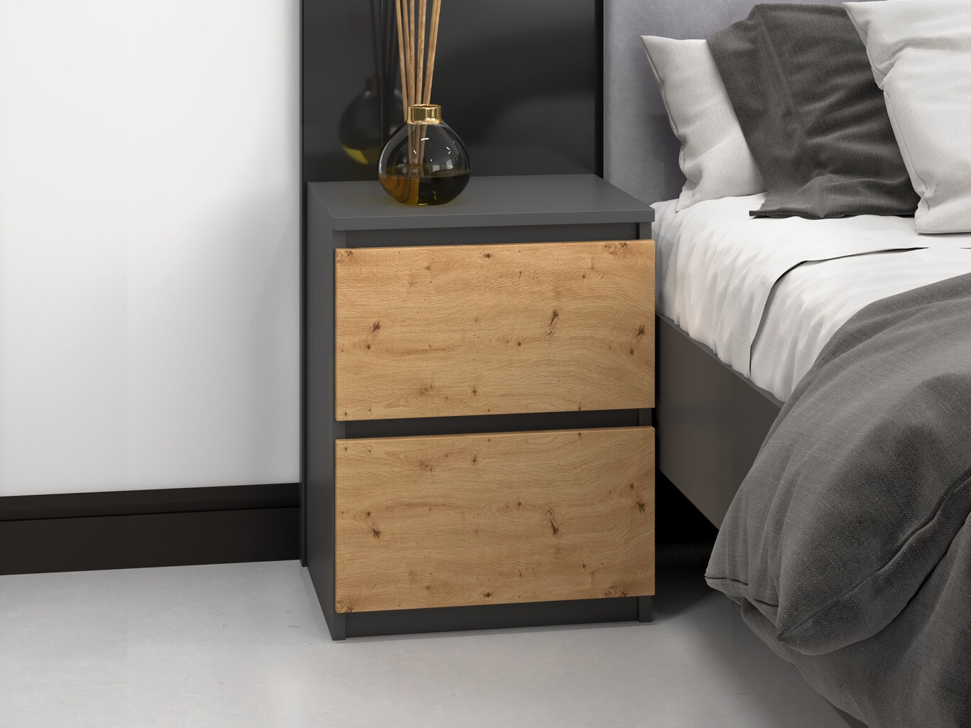 Öökapp Elbvelu 120 (Antratsiit + Artisan tamm)