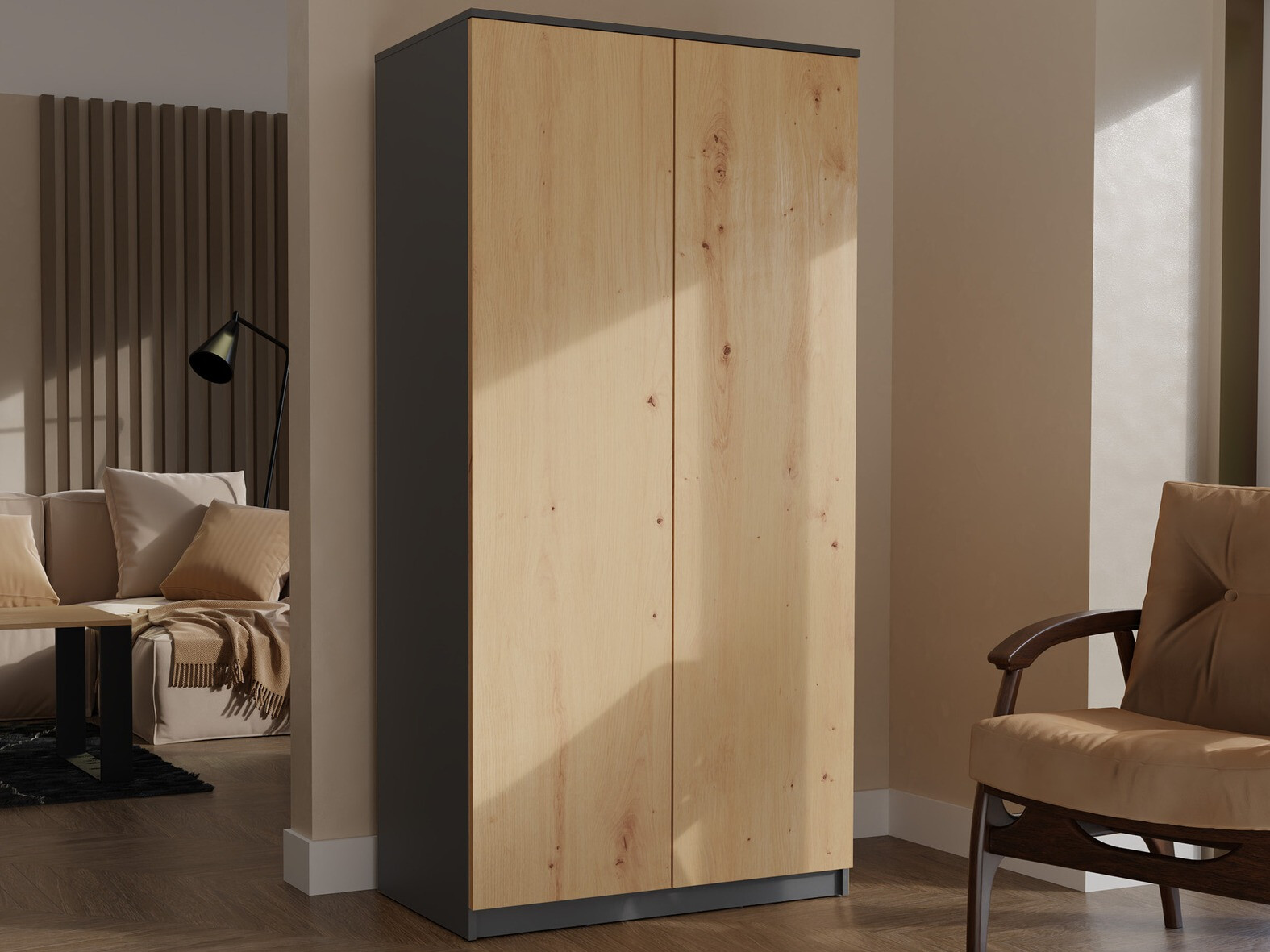 Riidekapp Elbvelu 117 (Antratsiit + Artisan tamm)