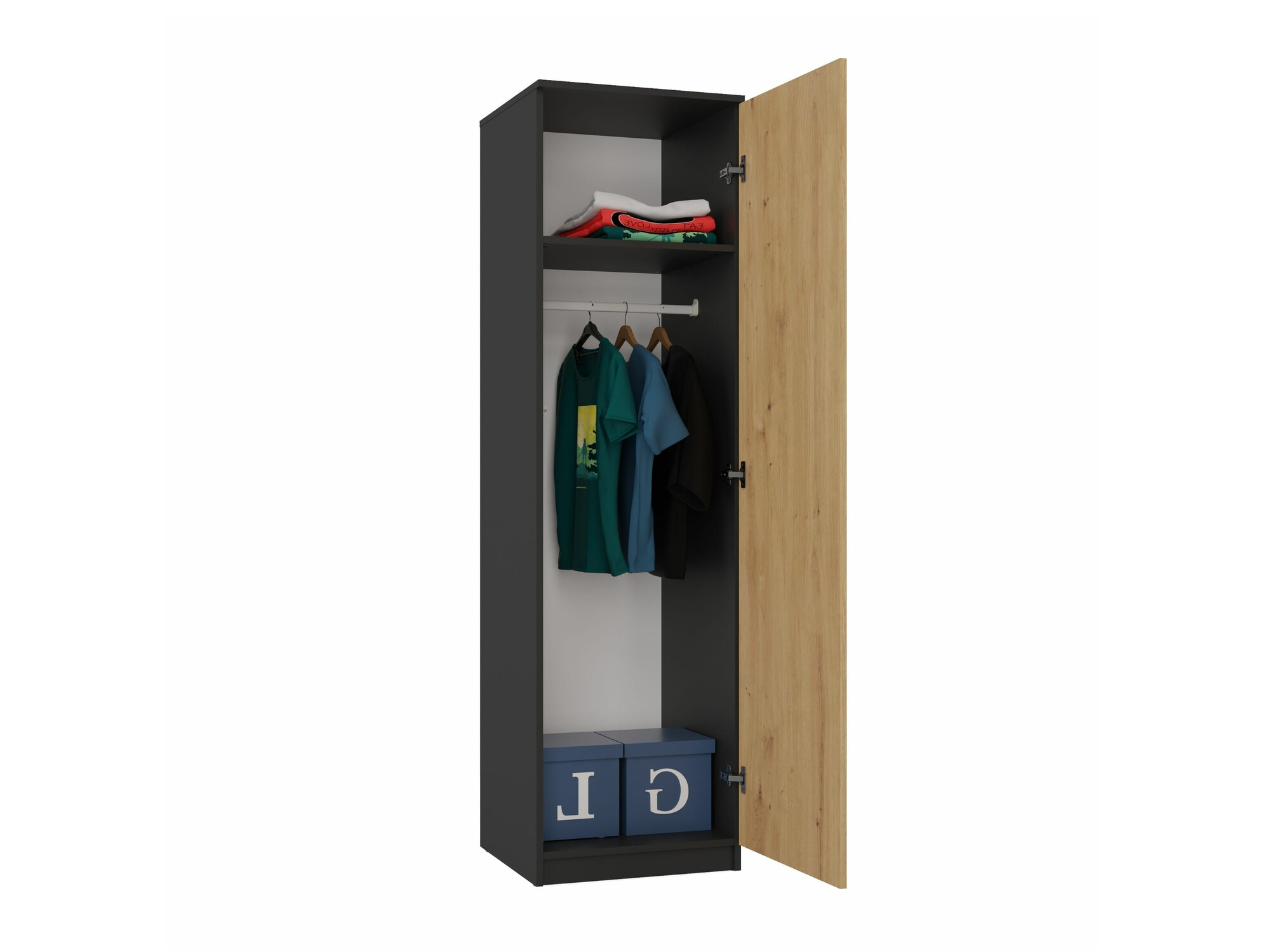 Riidekapp Elbvelu 118 (Antratsiit + Artisan tamm)