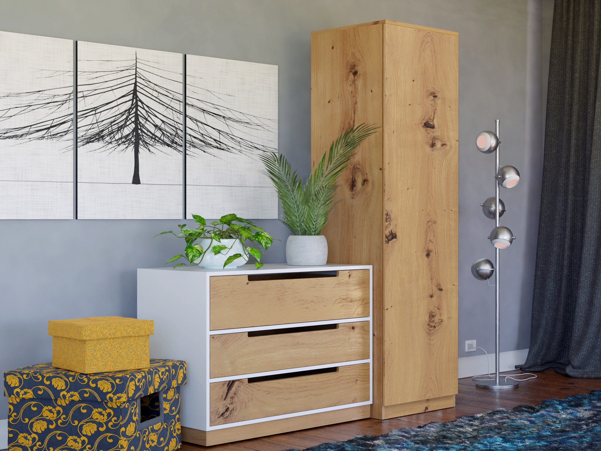 Riidekapp Elbvelu 118 (Artisan tamm)