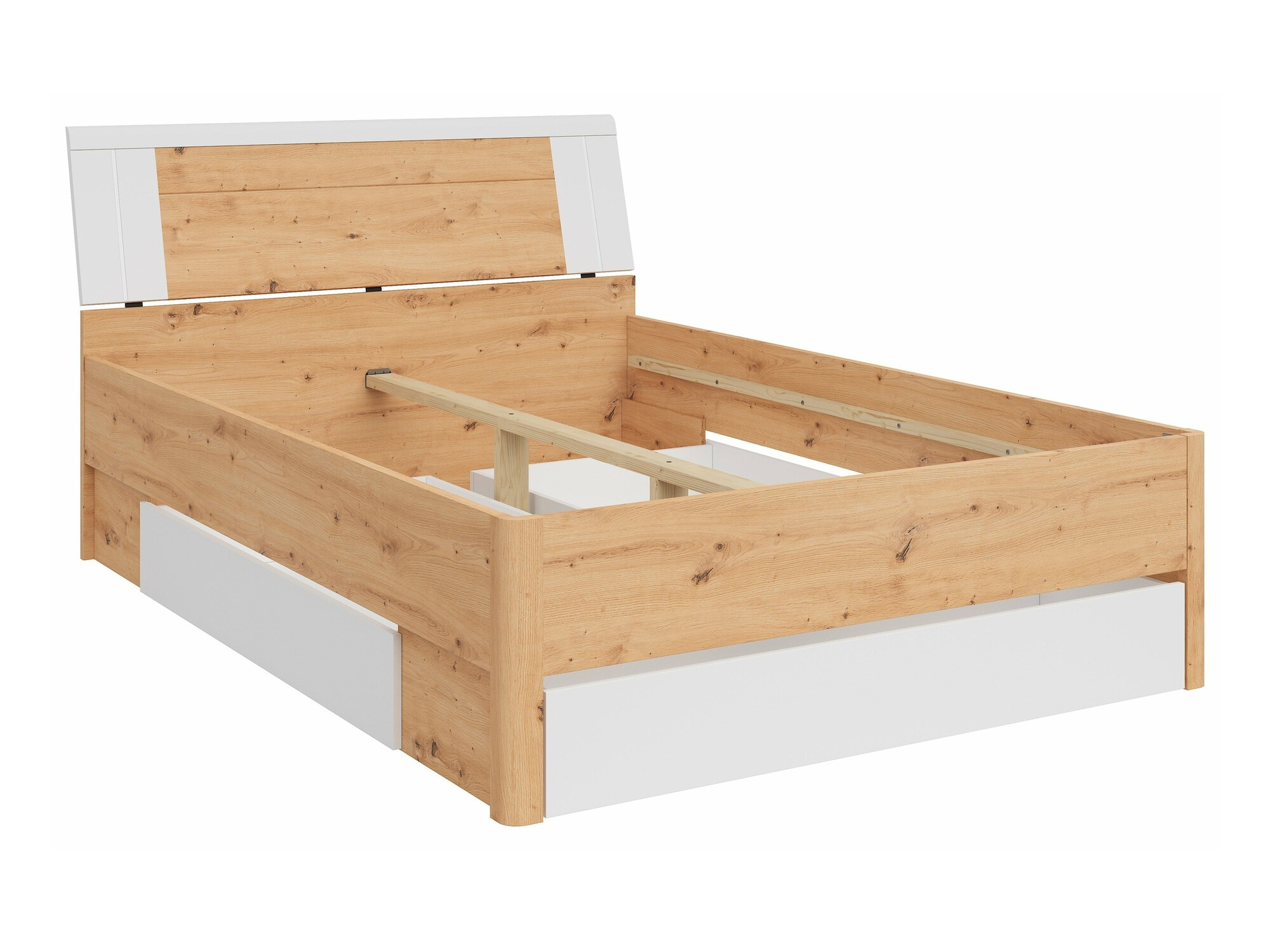 Voodi Nolalo 103 (Artisan tamm + Valge)