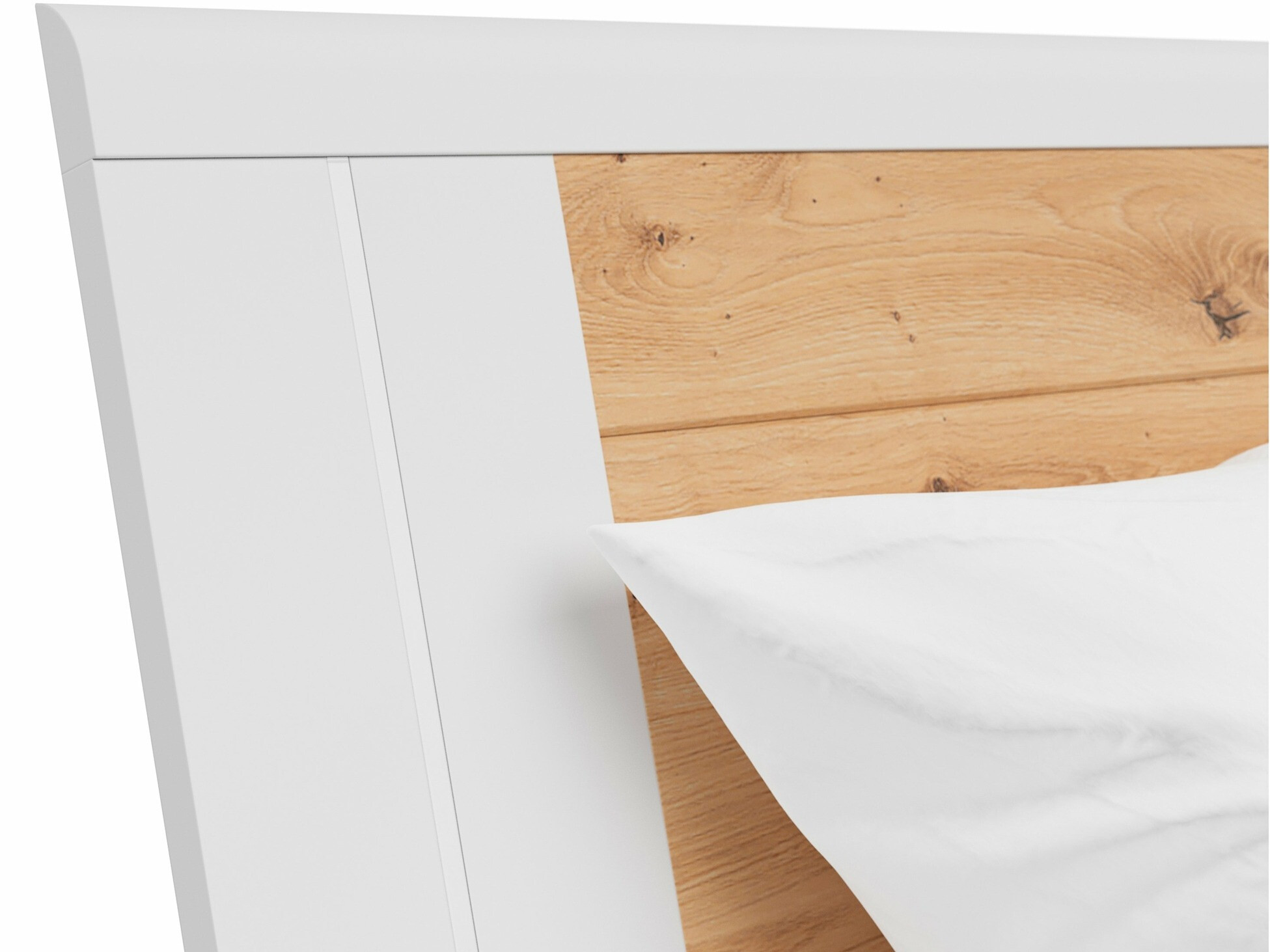 Voodi Nolalo 103 (Artisan tamm + Valge)