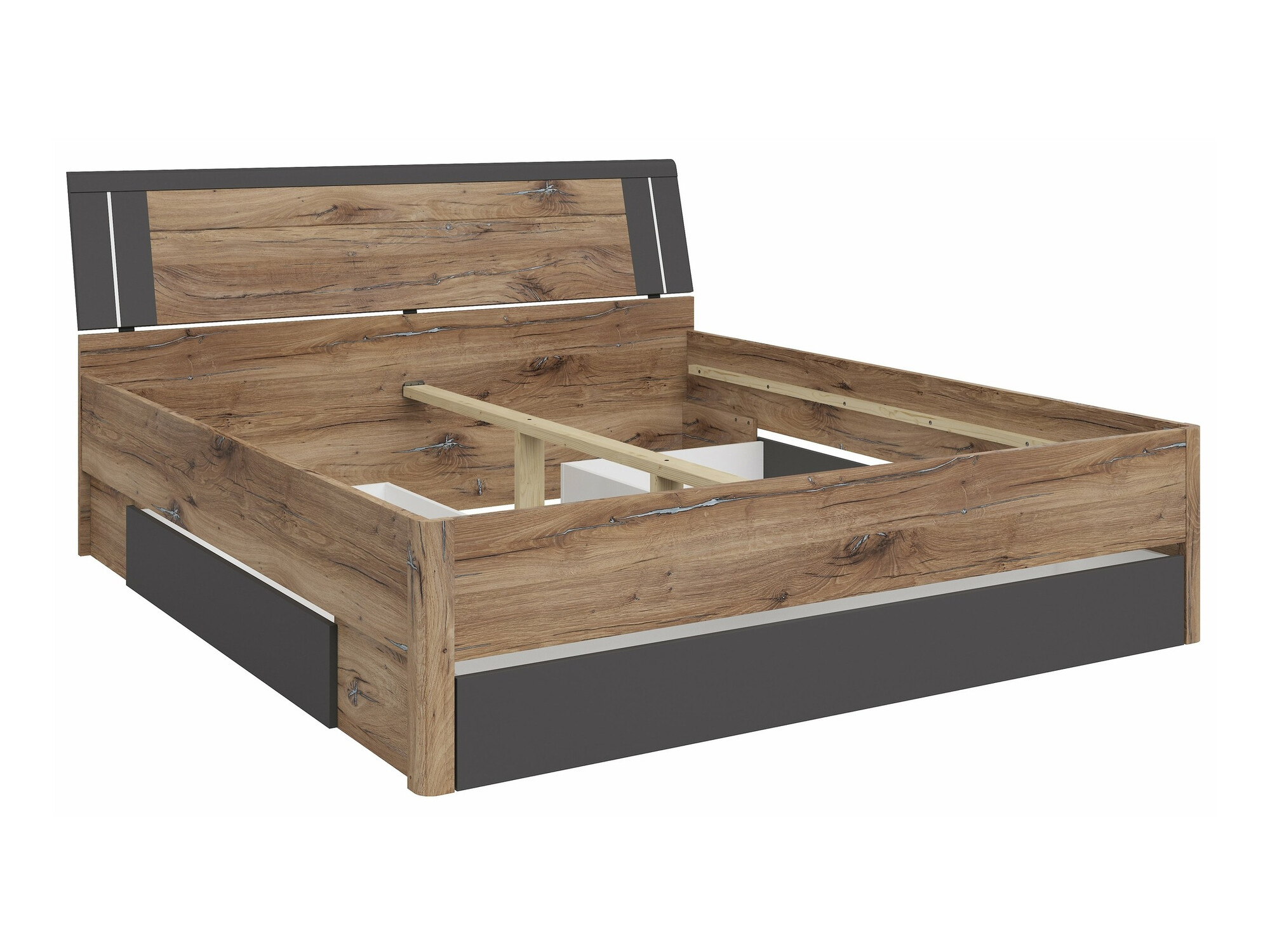 Voodi Nolalo 103 (Tume tamm + Grafiit)