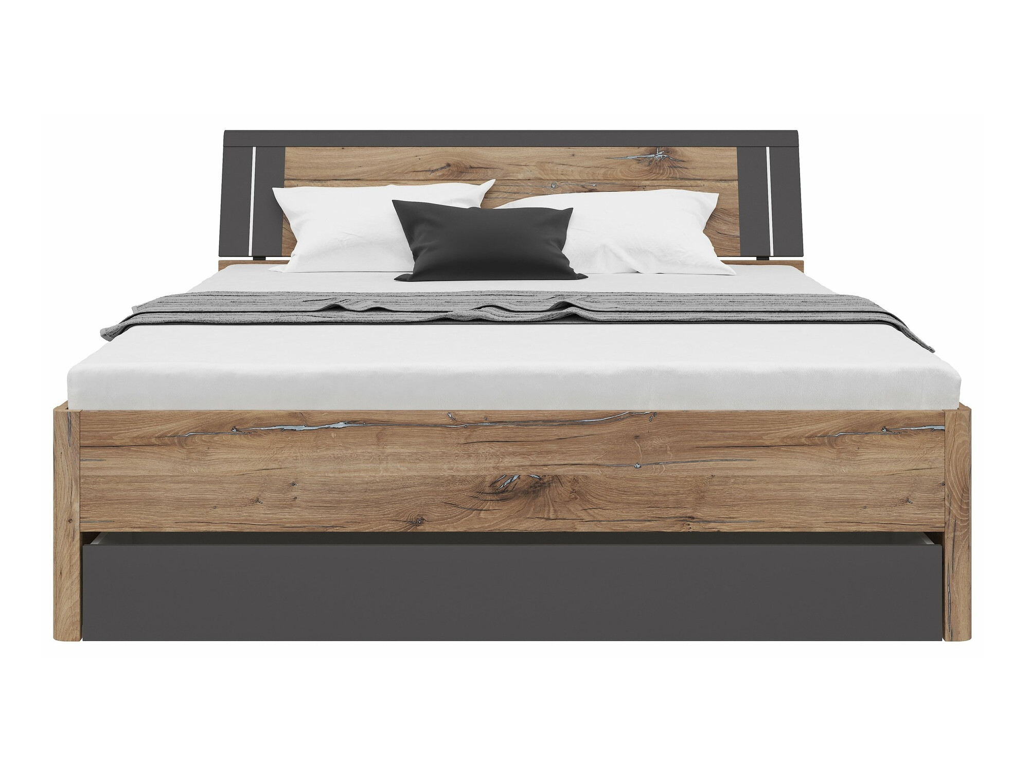 Voodi Nolalo 103 (Tume tamm + Grafiit)