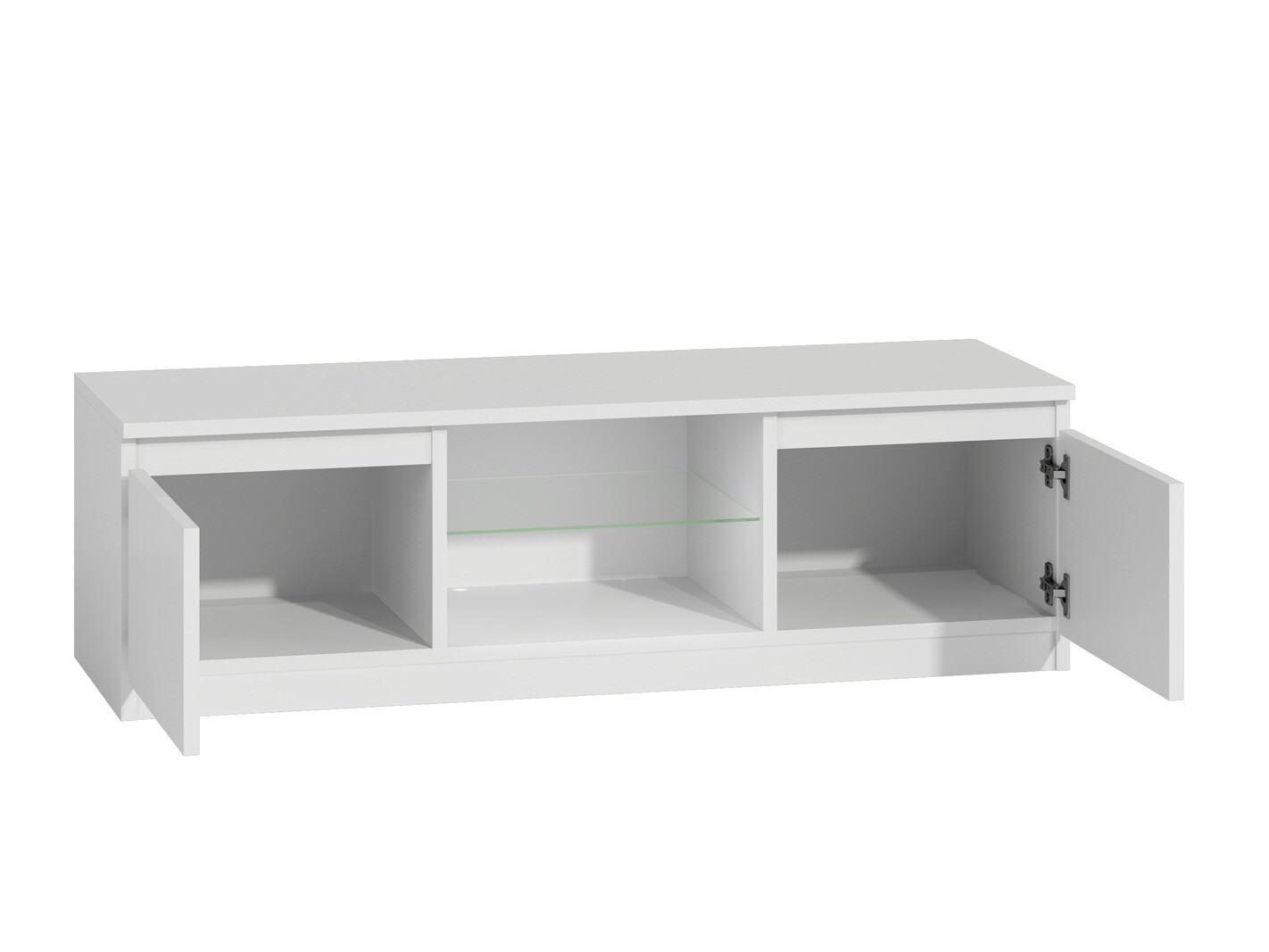 TV-alus Elbvelu 126 (Valge + Läikiv valge)