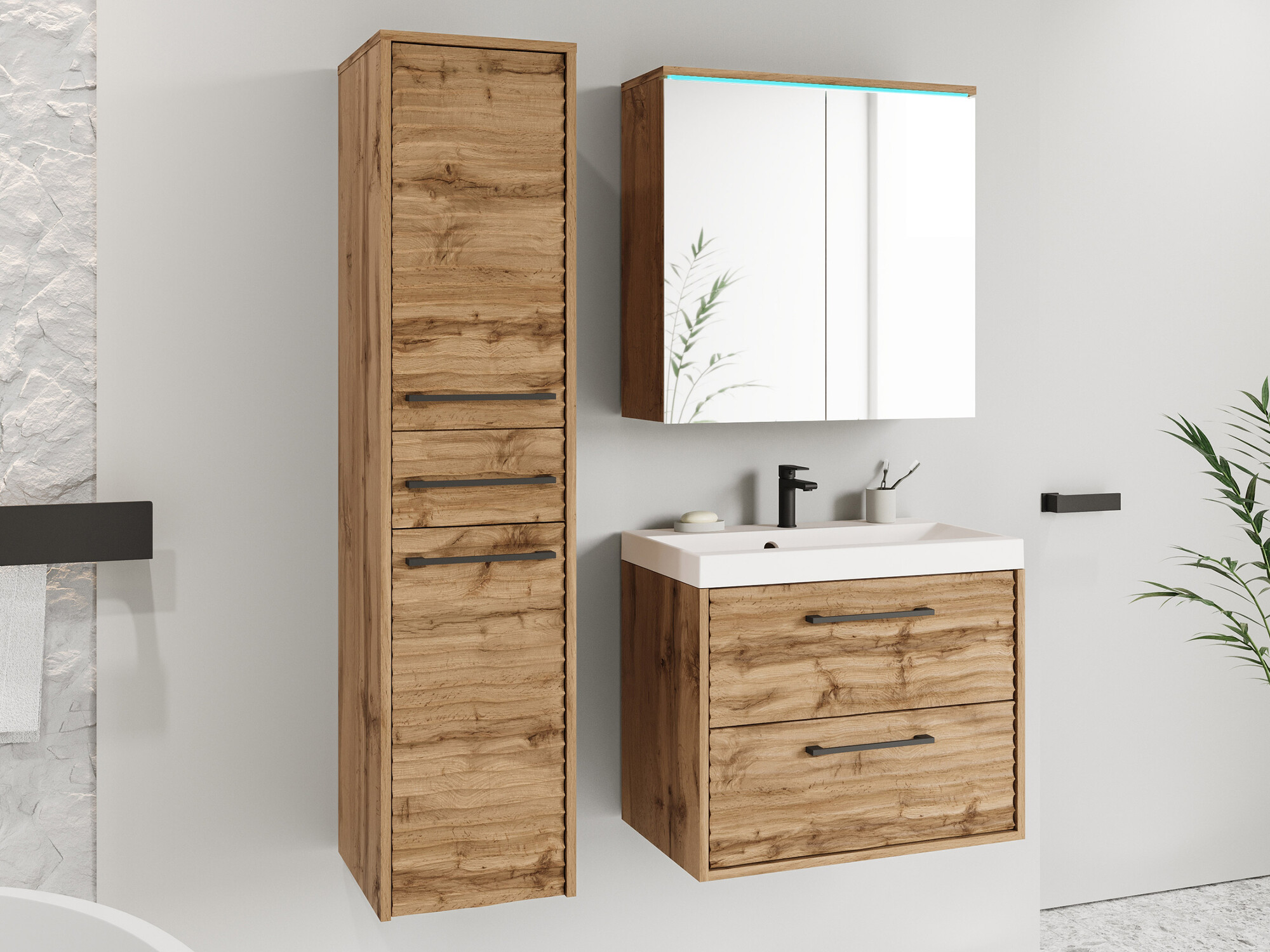 Vannitoakomplekt Sarasota 173 (Wotani tamm)