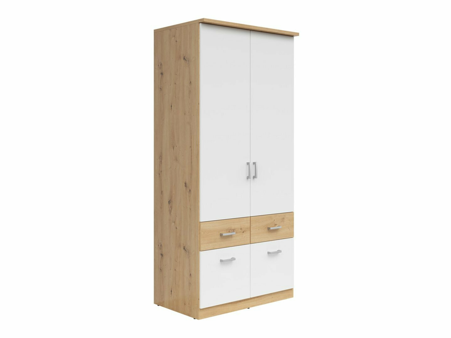 Riidekapp Boston 533 (Artisan tamm + Valge)