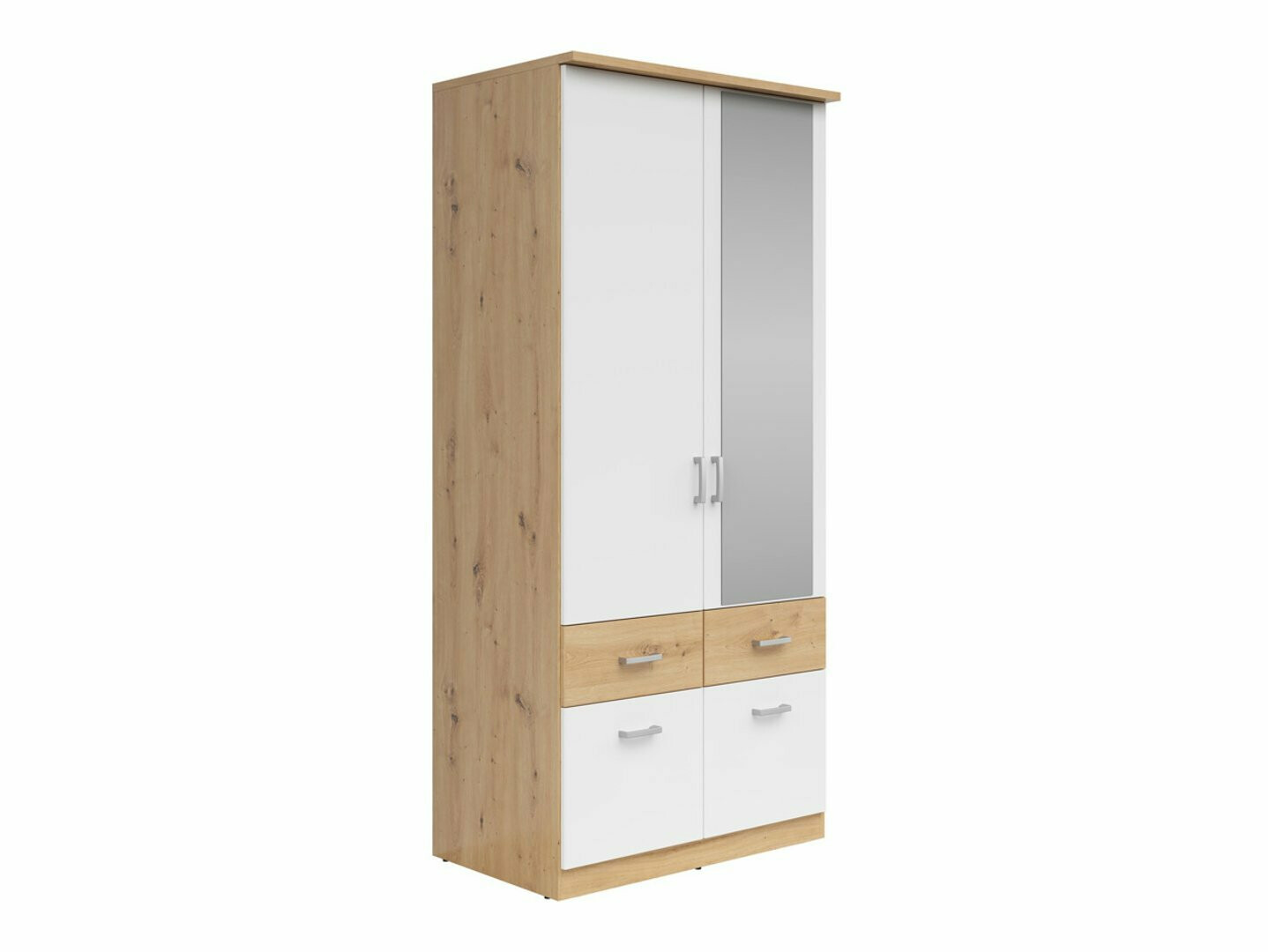 Riidekapp Boston 533 (Artisan tamm + Valge)