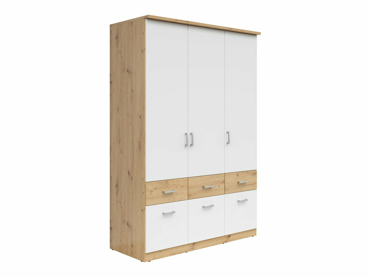 Riidekapp Boston 534 (Artisan tamm + Valge)