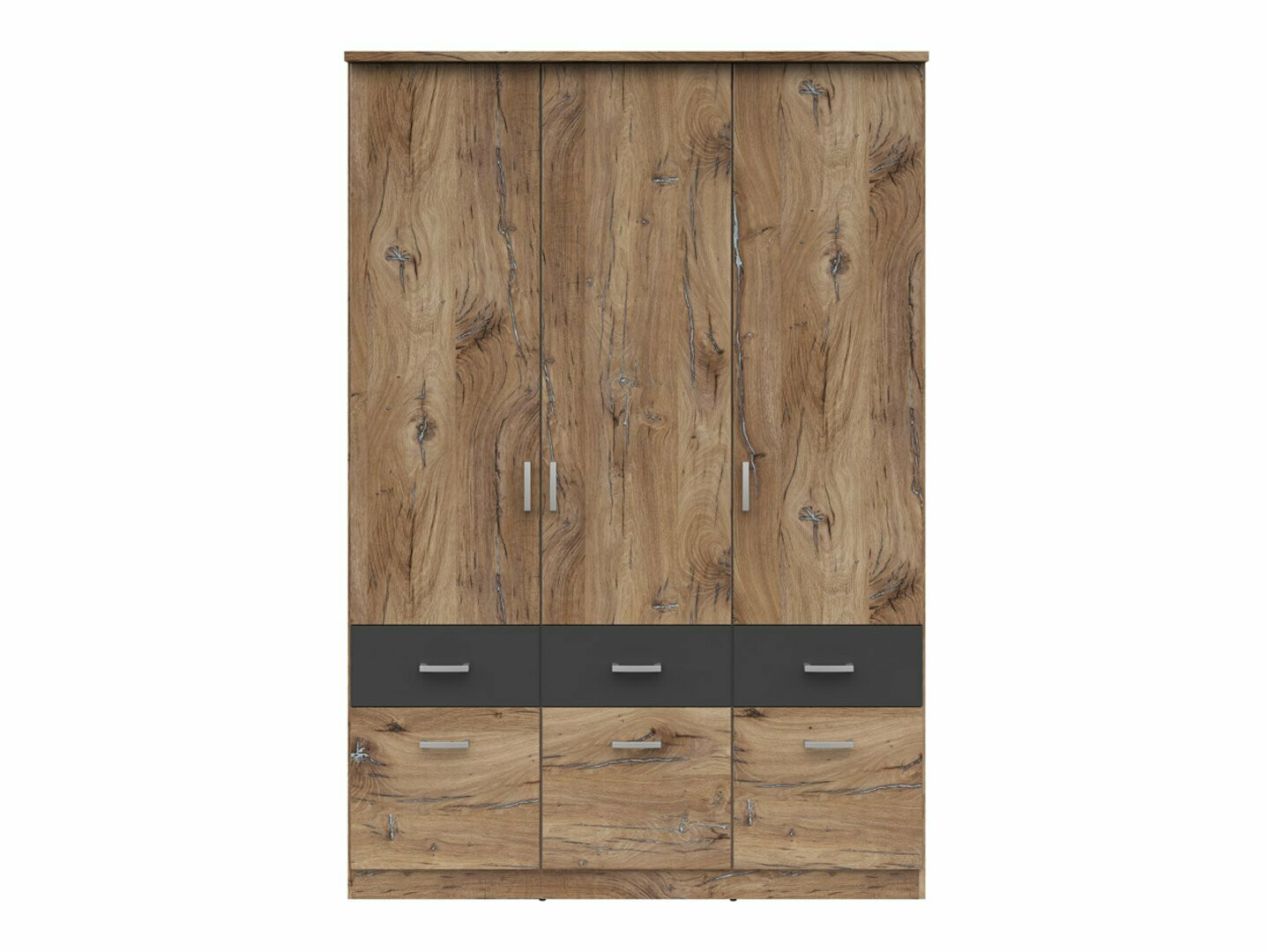 Riidekapp Boston 534 (Tume tamm + Grafiit)