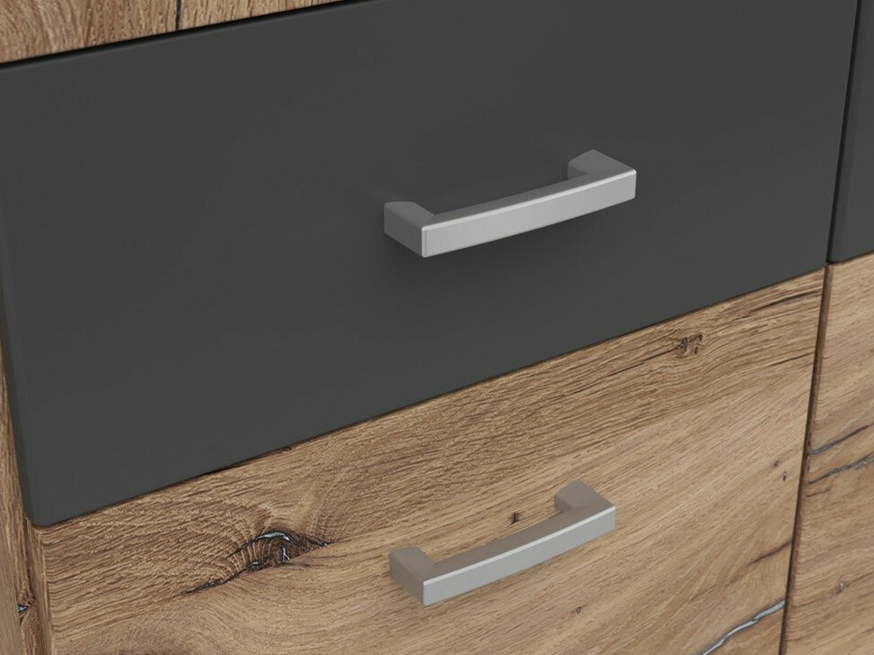 Riidekapp Boston 534 (Tume tamm + Grafiit)