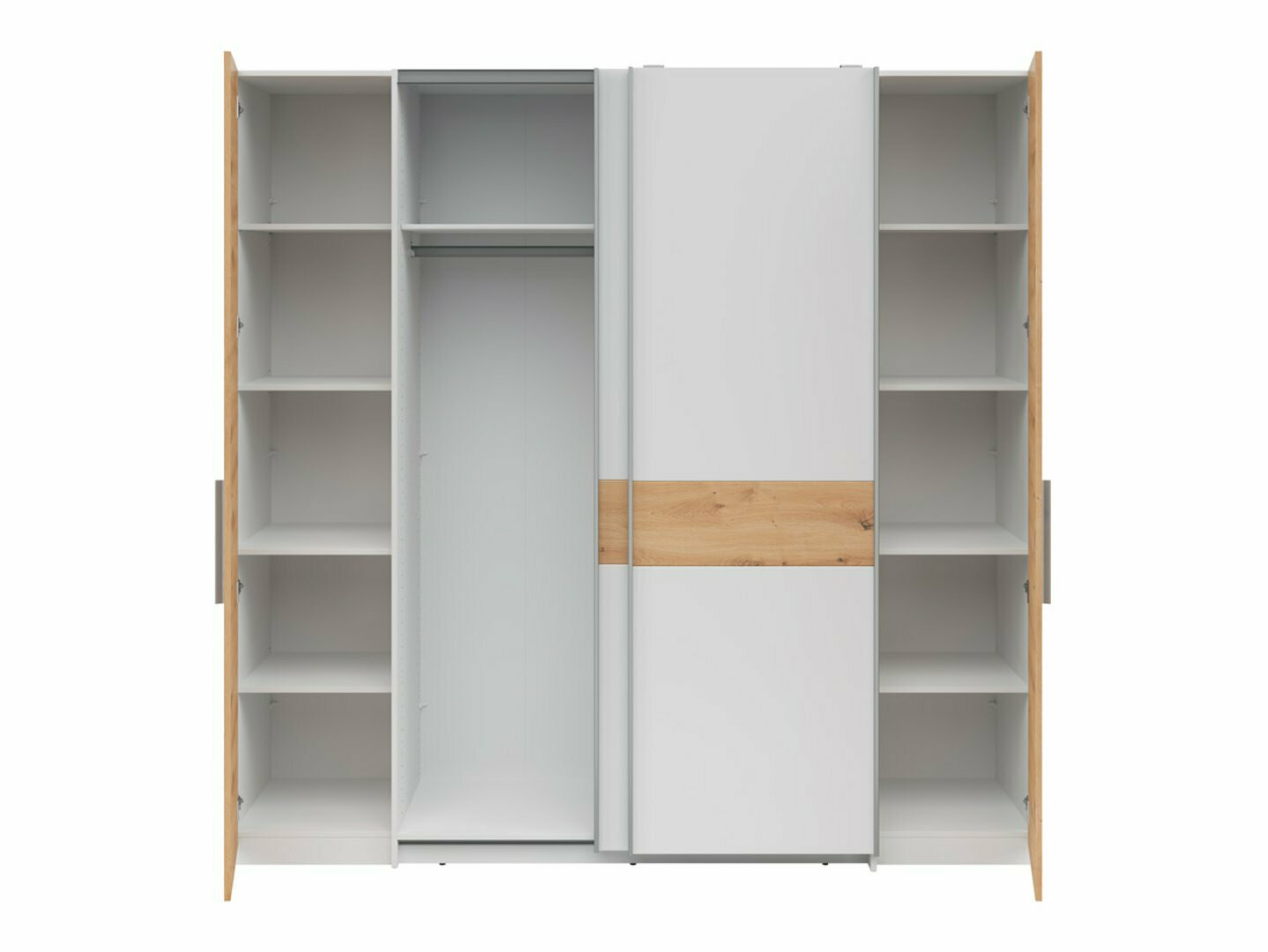 Riidekapp Boston 541 (Artisan tamm + Valge)