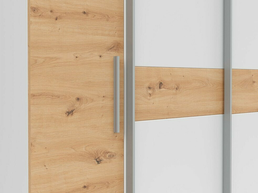 Riidekapp Boston 541 (Artisan tamm + Valge)