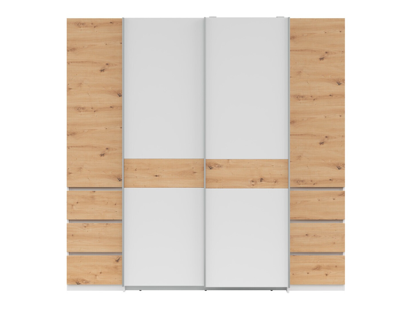 Riidekapp Boston 540 (Artisan tamm + Valge)