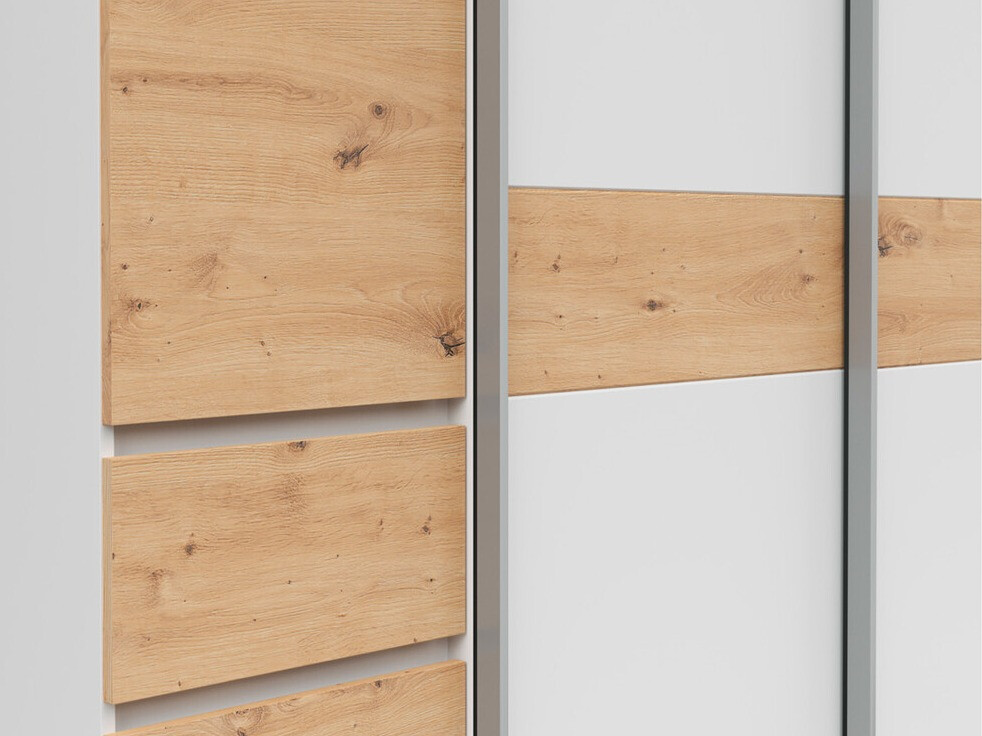 Riidekapp Boston 540 (Artisan tamm + Valge)