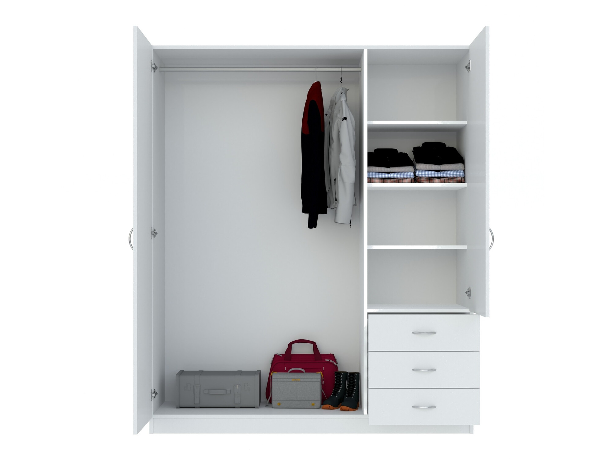 Riidekapp Bristol 199 (Valge)