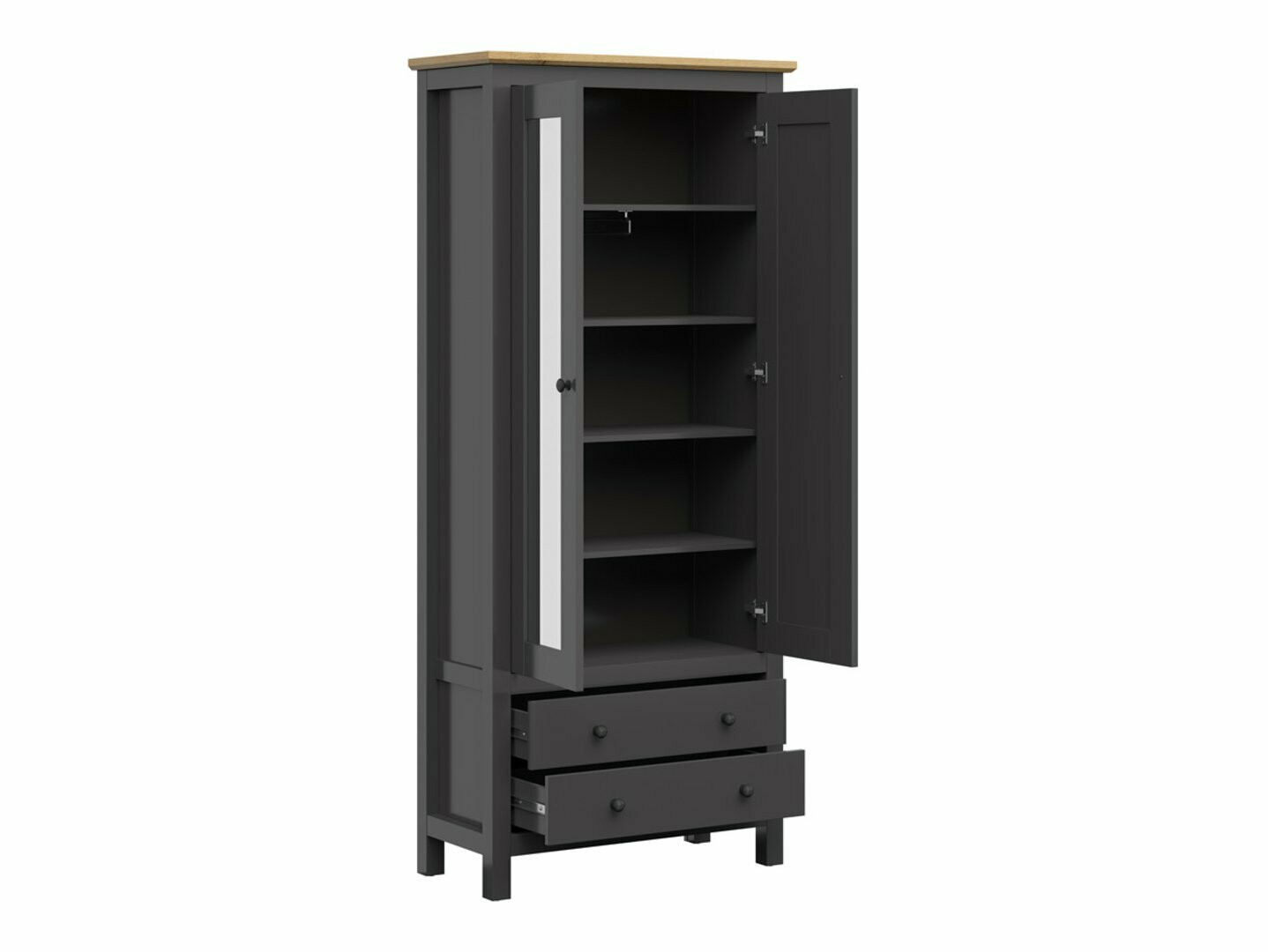 Riidekapp Sordoro 137 (Grafiit + Artisan tamm)