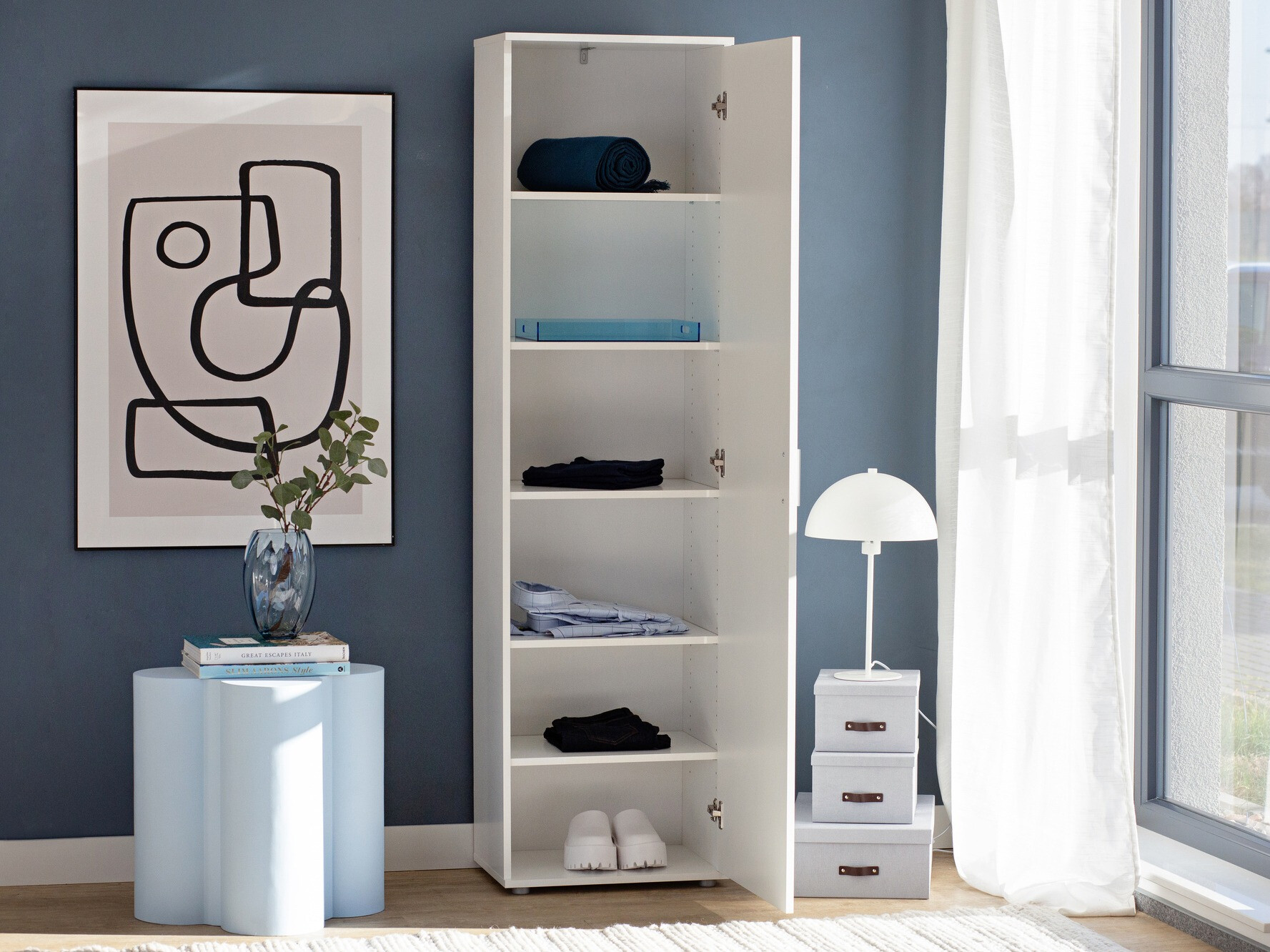 Riiul Bristol 200 (Valge)