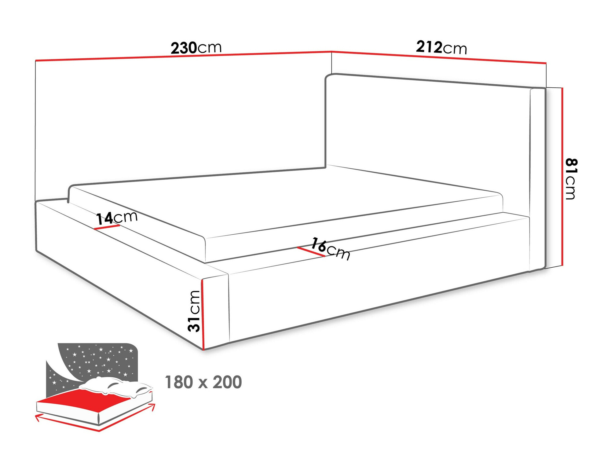 Voodi TrendyNest 107 (Top 20)