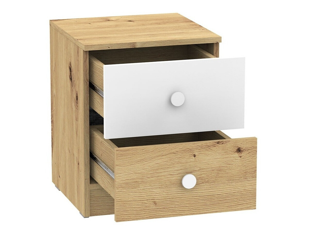 Öökapp Almira 108 (Artisan tamm + Valge)