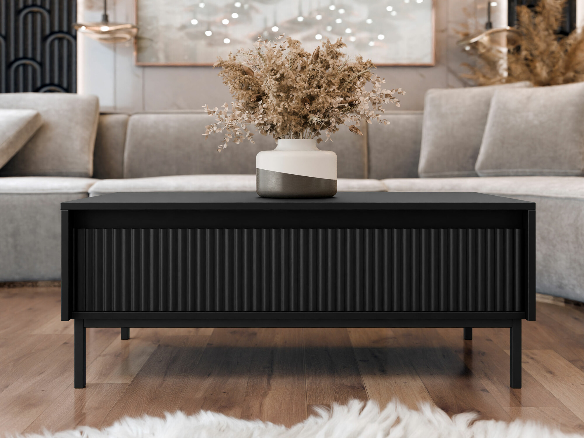 Diivanilaud Comfivo Delruva 102 (Must)