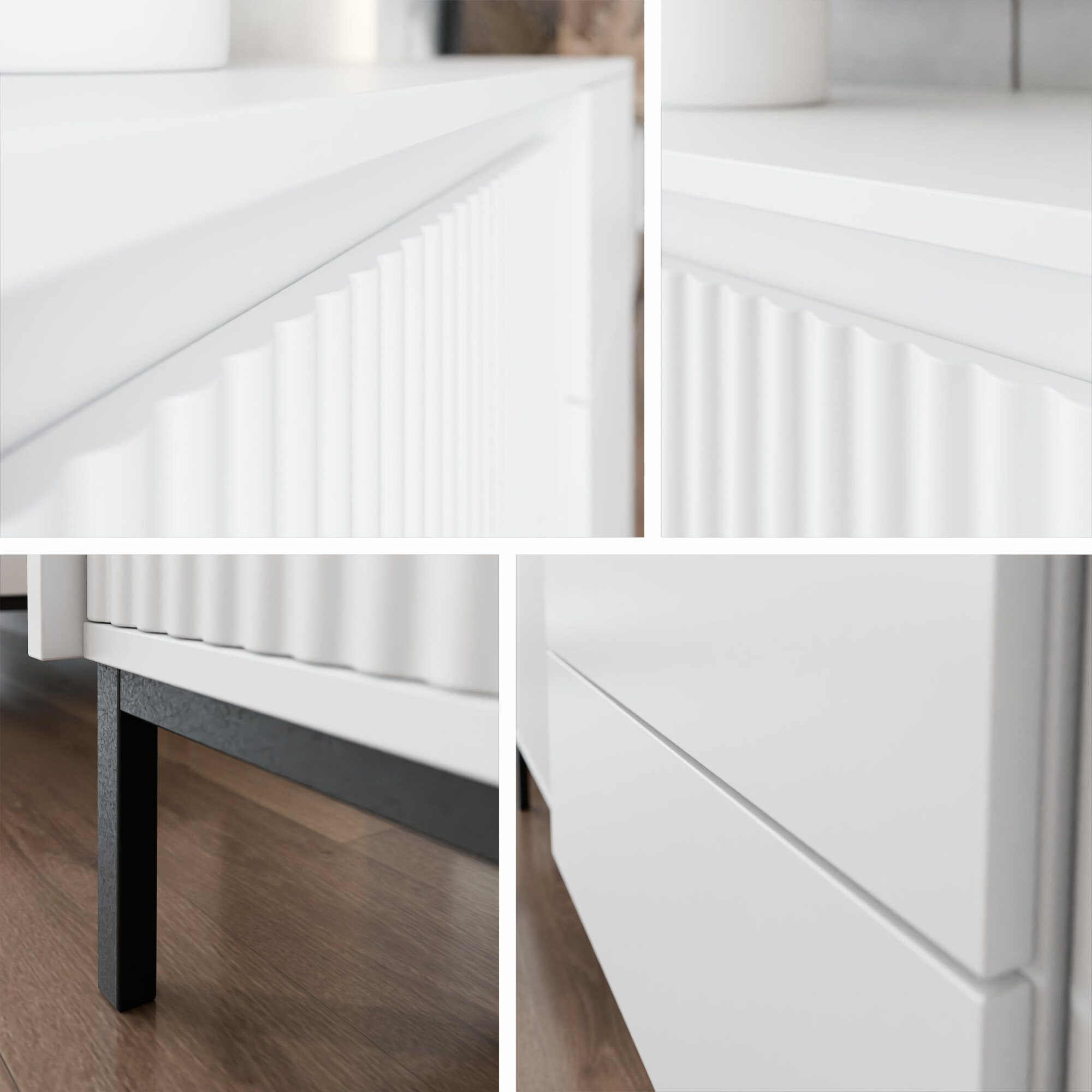 Diivanilaud Comfivo Delruva (Valge)