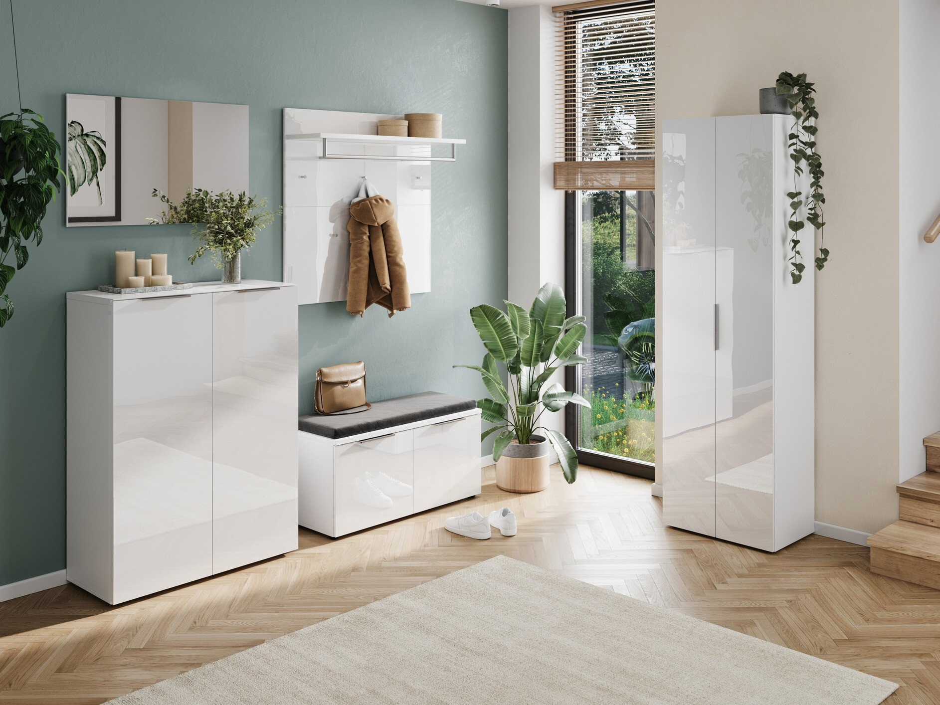 Riidekapp Fivsori 108 (Valge)