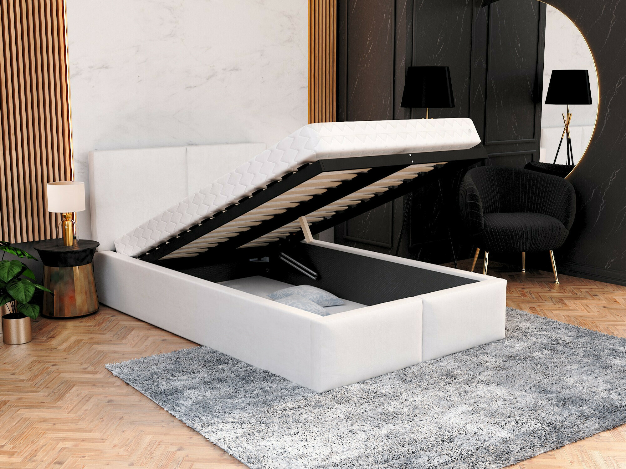 Voodi Fairfield 109 (Valge)