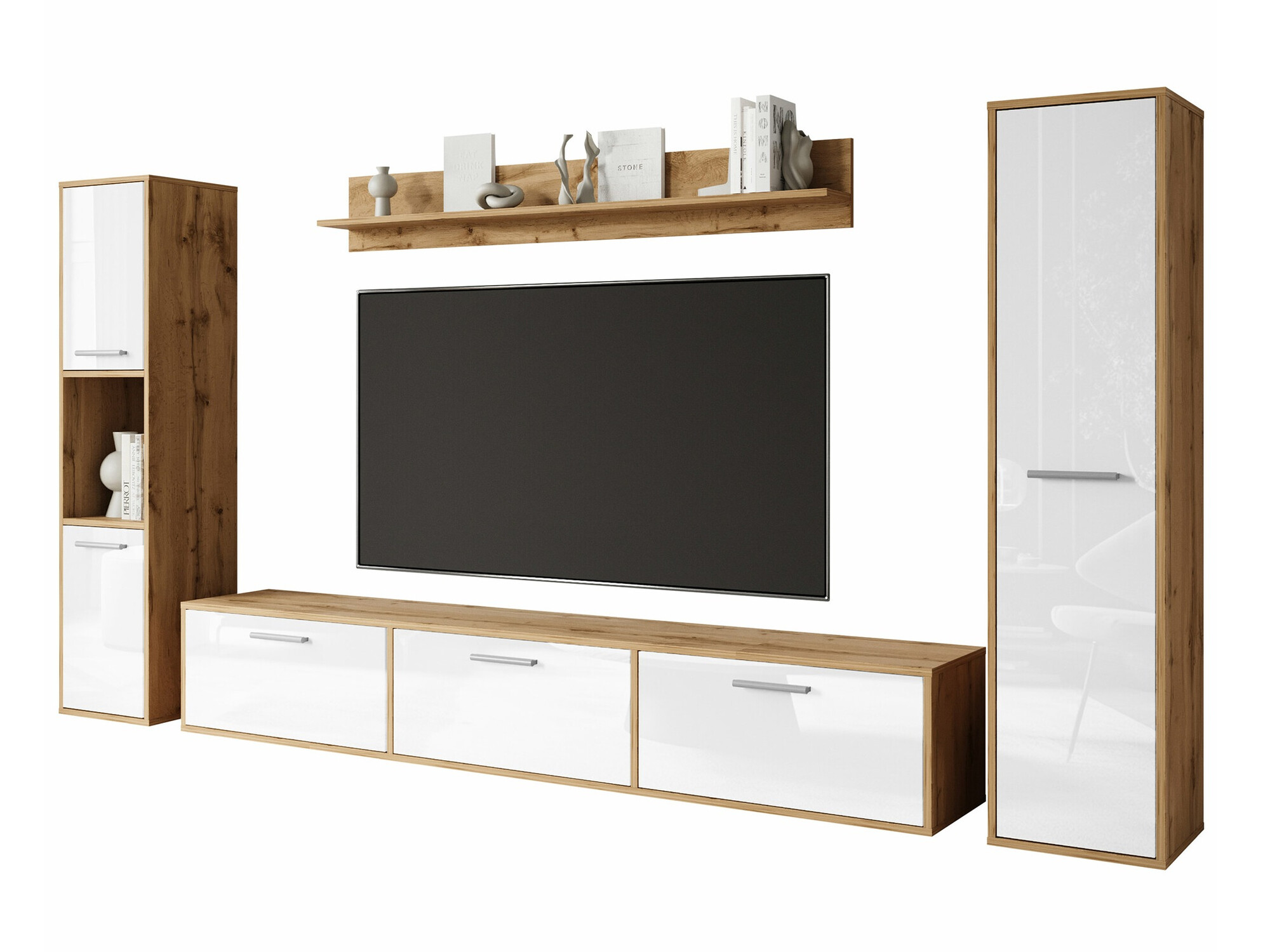 Elutoa komplekt Sarasota 175 (Wotani tamm + Läikiv valge)