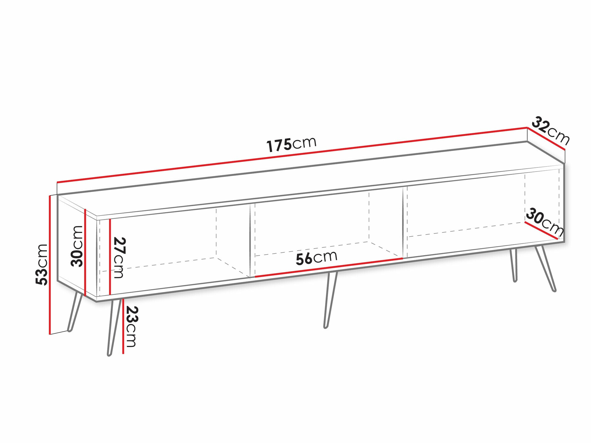 TV-alus Princal III (Valge)