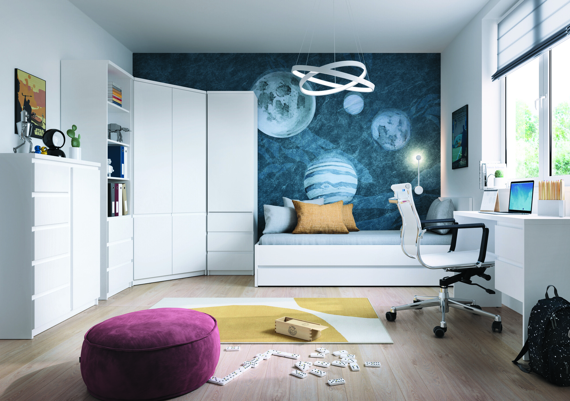 Voodi Merfere 107 (Valge)