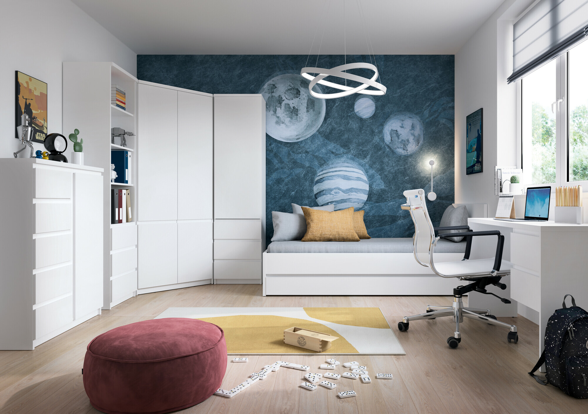 Voodipesukast Merfere 105 (Valge)