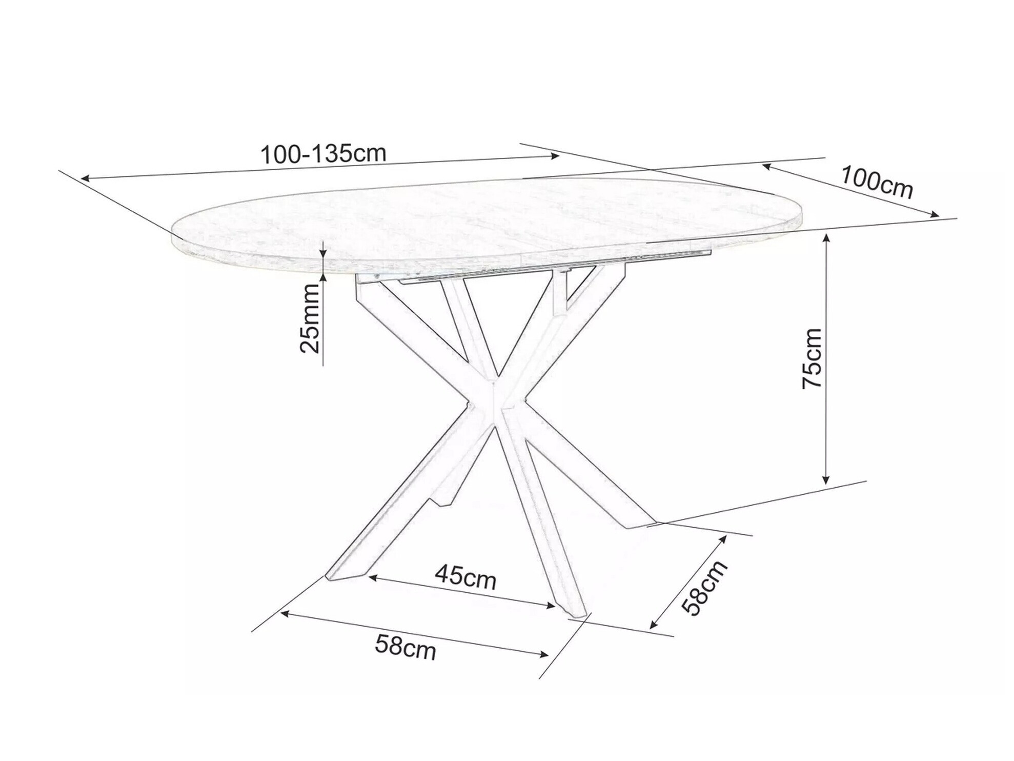 Laud Detroit 115 (Must marmor)
