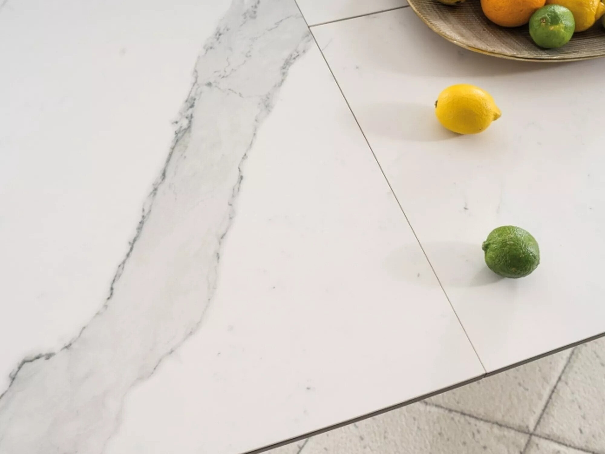 Laud Detroit 116 (Valge marmor + Must)