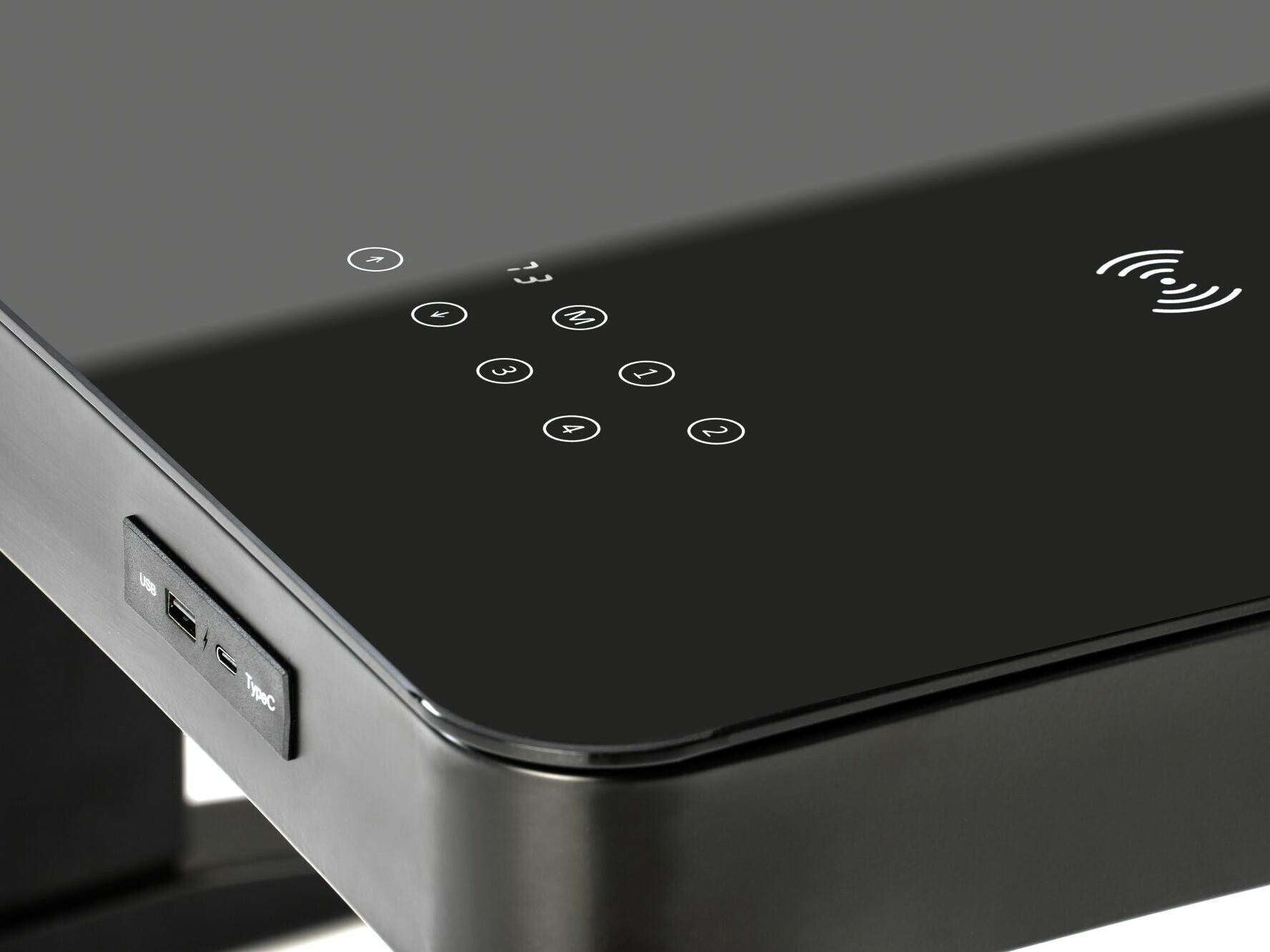 Reguleeritava kõrgusega töölaud Houston 1703 (Must)