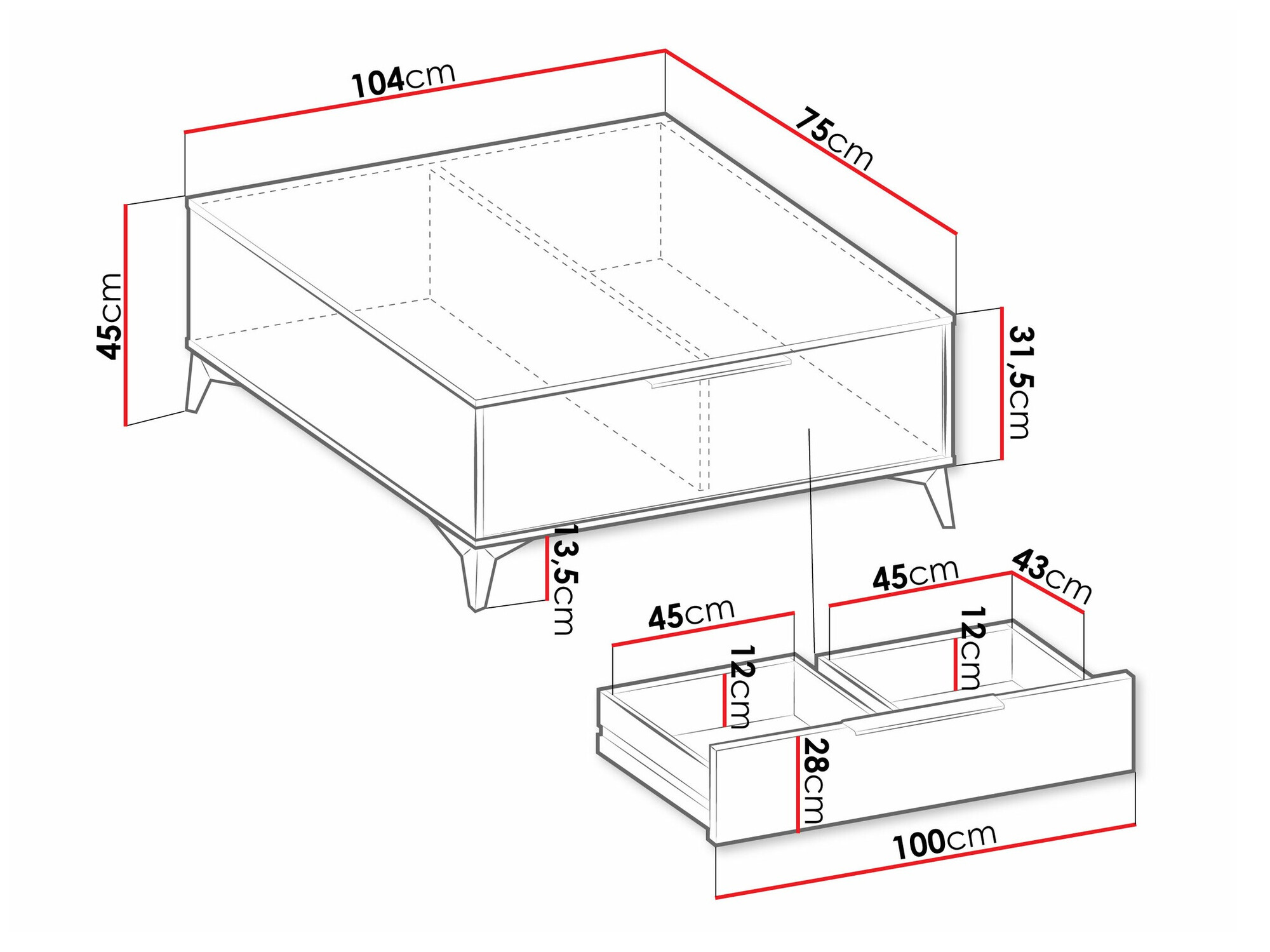 Diivanilaud Comfivo Citrus