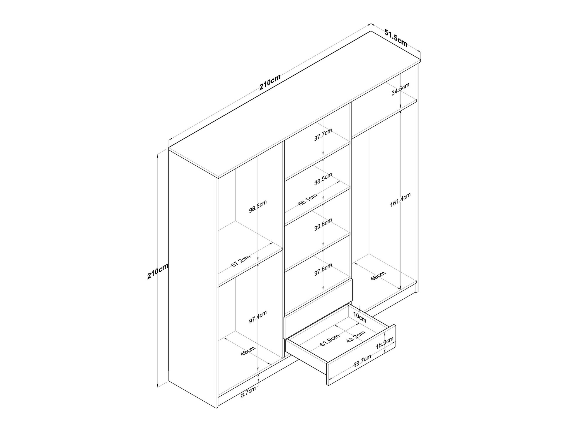 Riidekapp Camlare 102