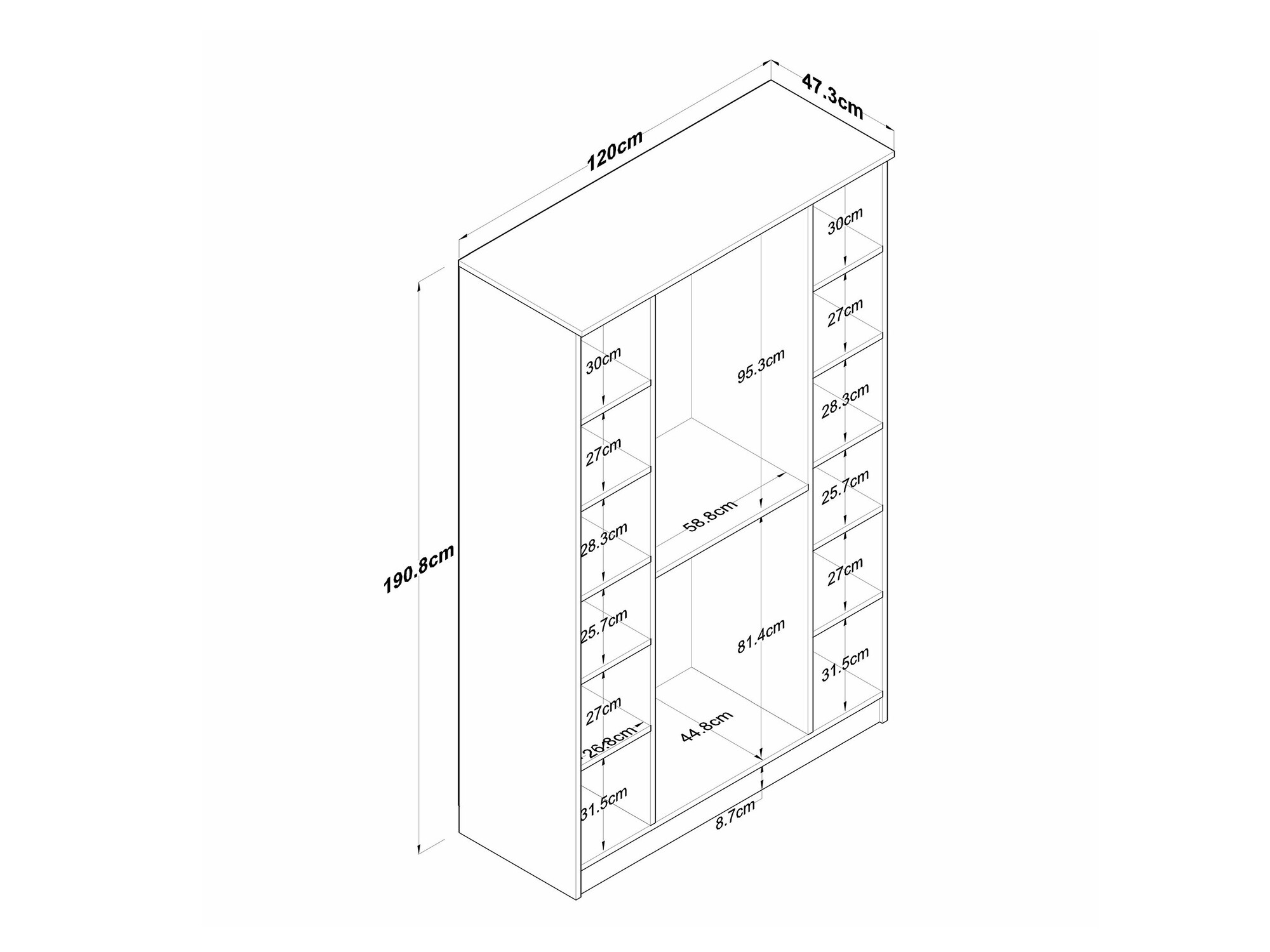 Riidekapp Camlare 105