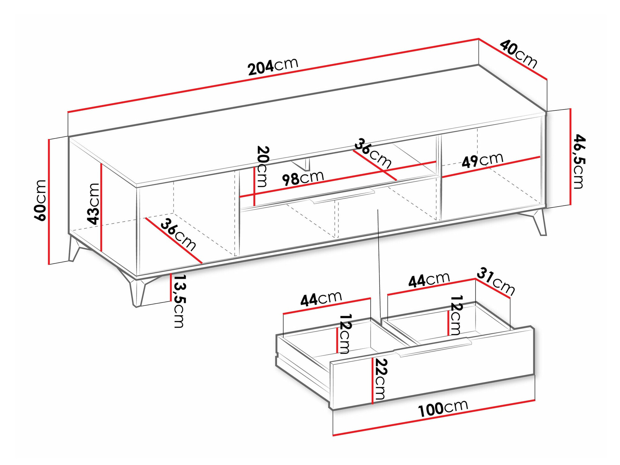 TV-alus Comfivo Citrus