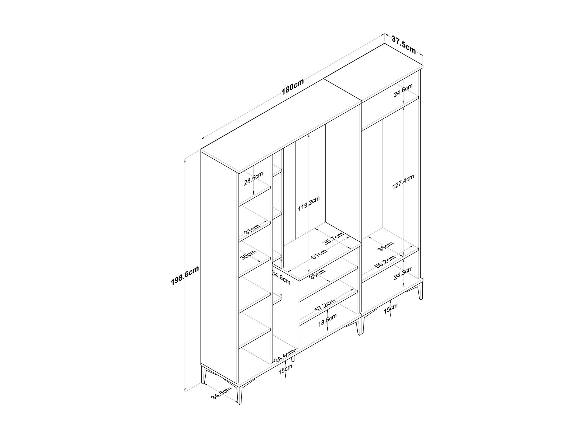 Esikukomplekt Catevara 107