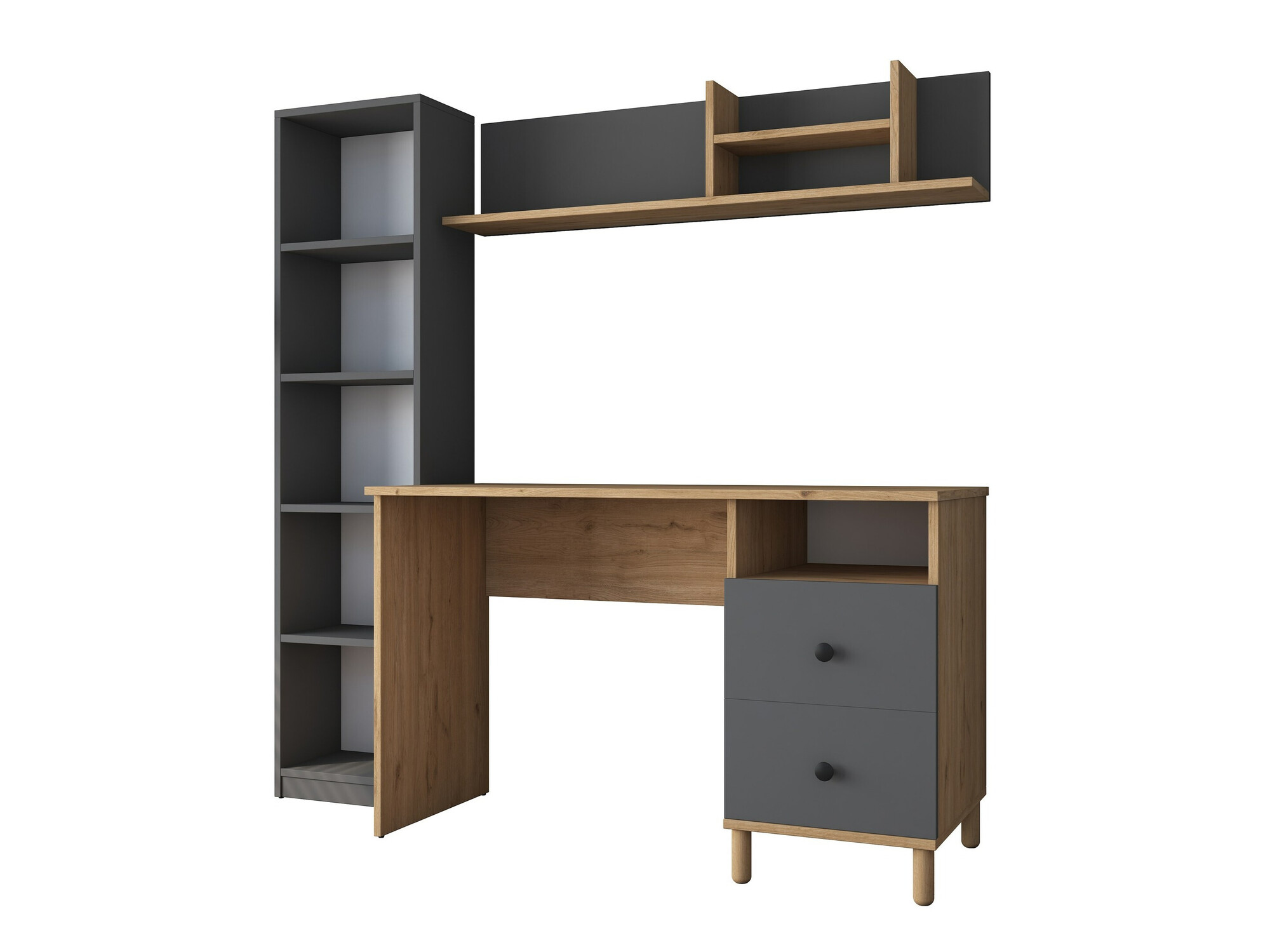 Kodukontori komplekt Catdelu 107 (Pähkel + Antratsiit)