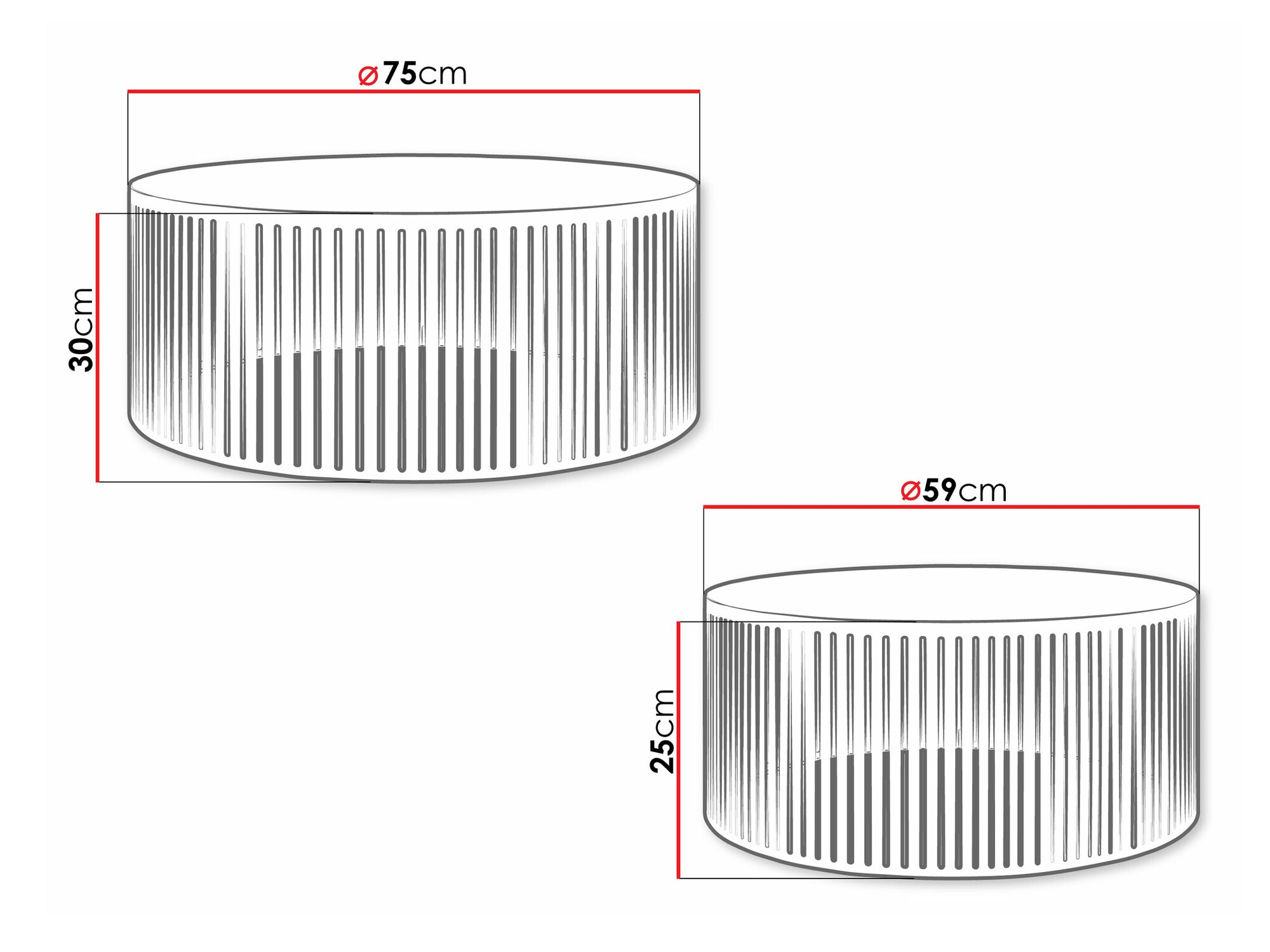Diivanilaudade komplekt Oswego 124 (Must)