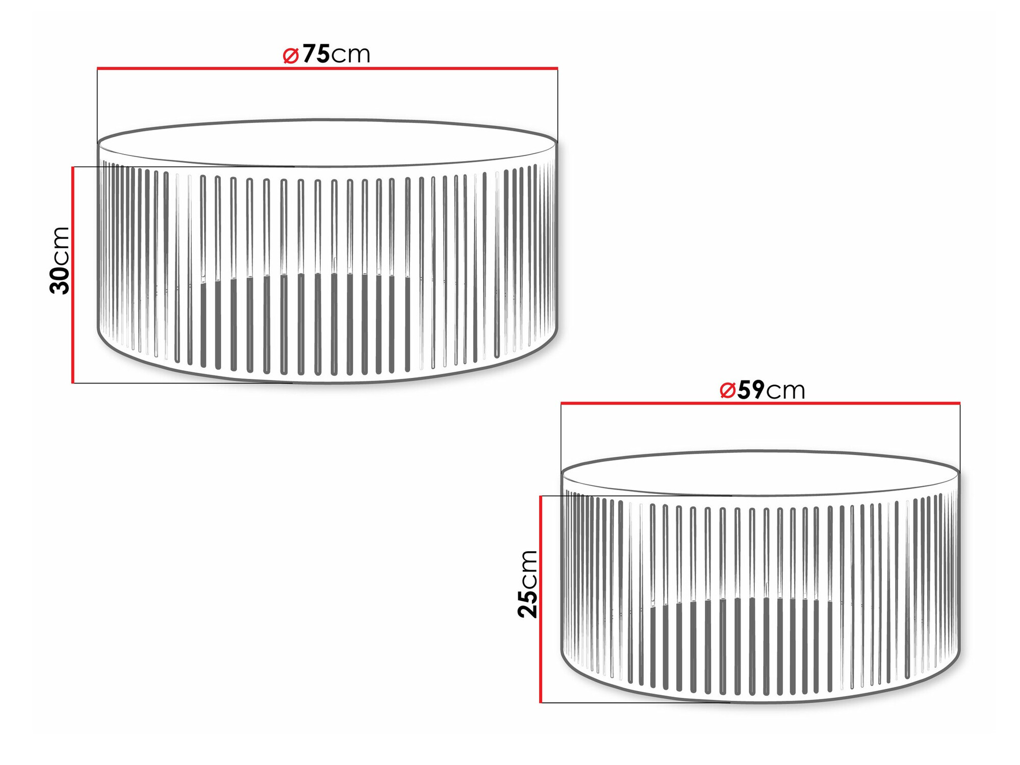 Diivanilaudade komplekt Prunis (Valge)