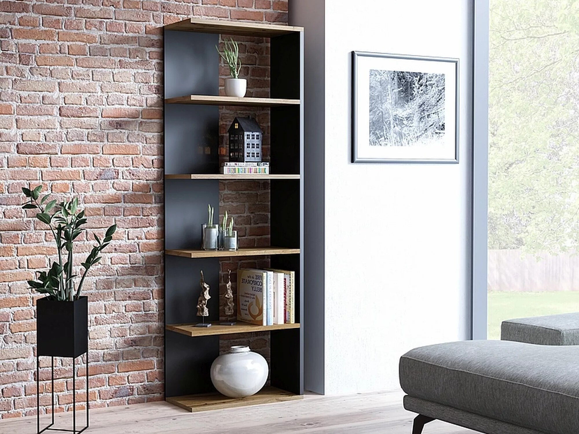 Riiul Detroit 151 (Must + Wotani tamm)