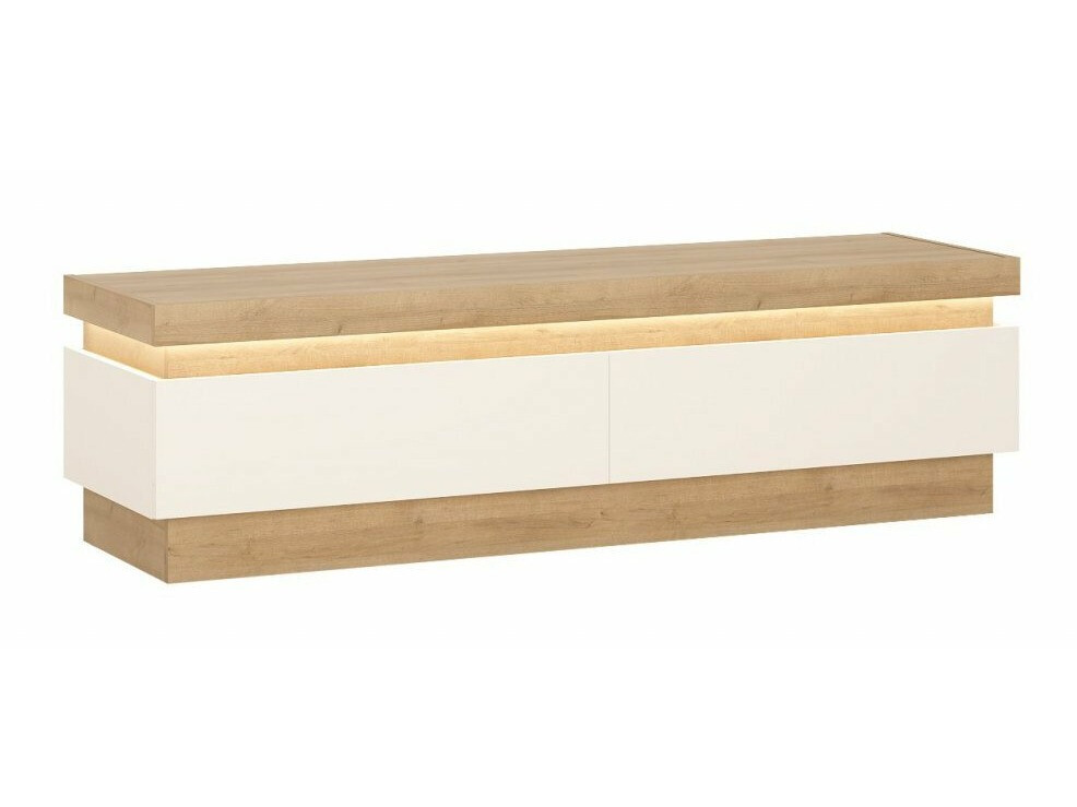 TV-alus Feldeli 101 (Riviera tamm + Läikiv valge)