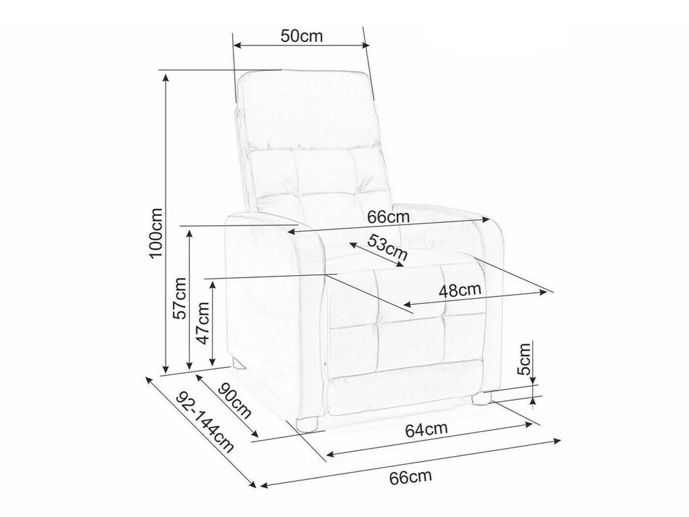 Tugitool recliner Detroit 188 (Tumehall)