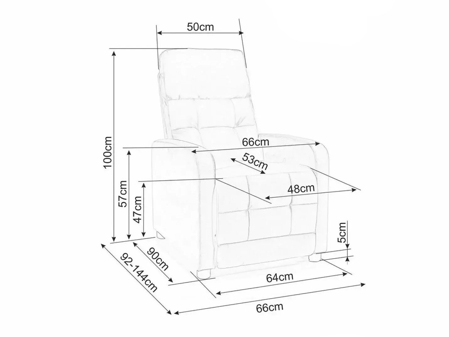 Tugitool recliner Detroit 197 (Tumehall)